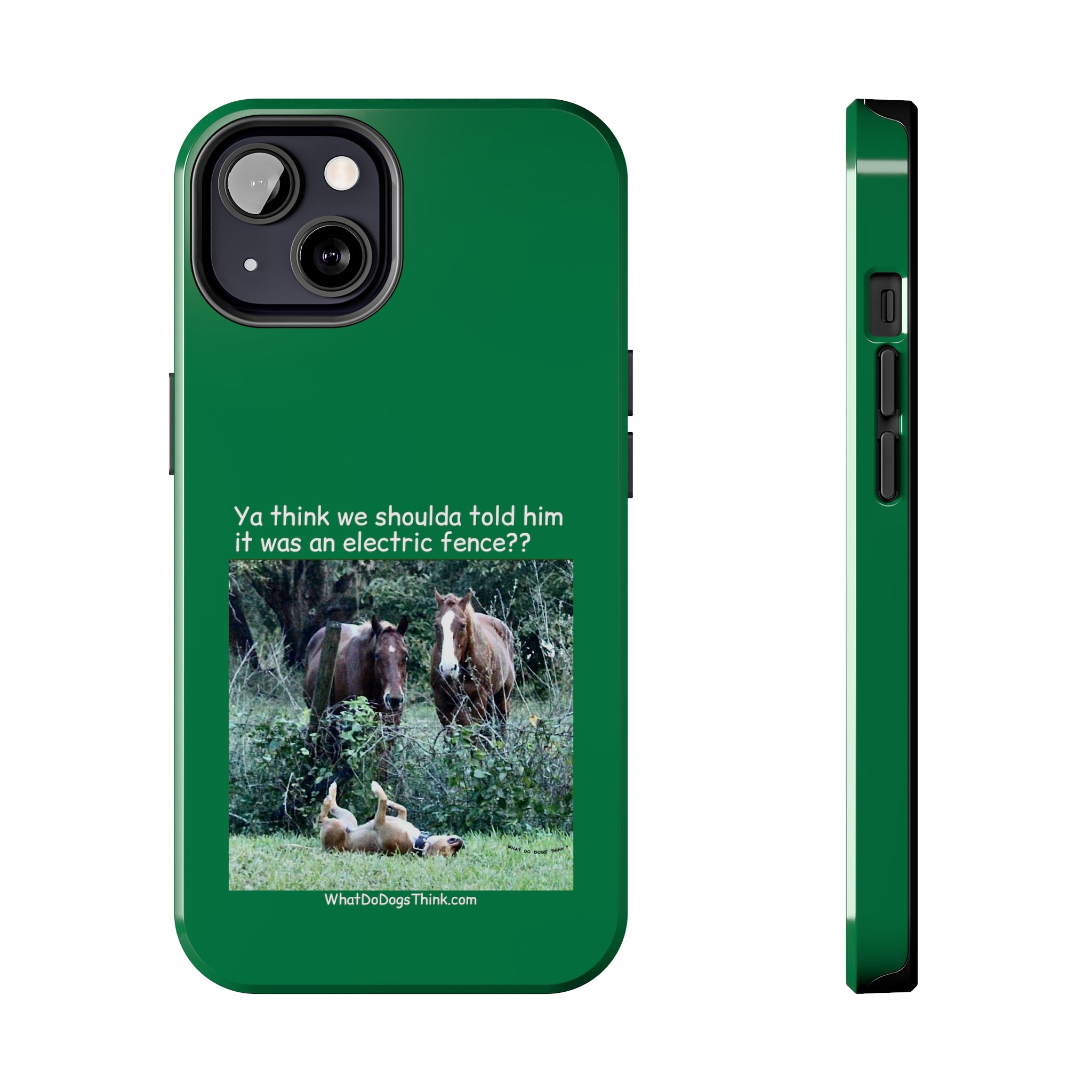 Electric Fence Green Tough Phone Cases