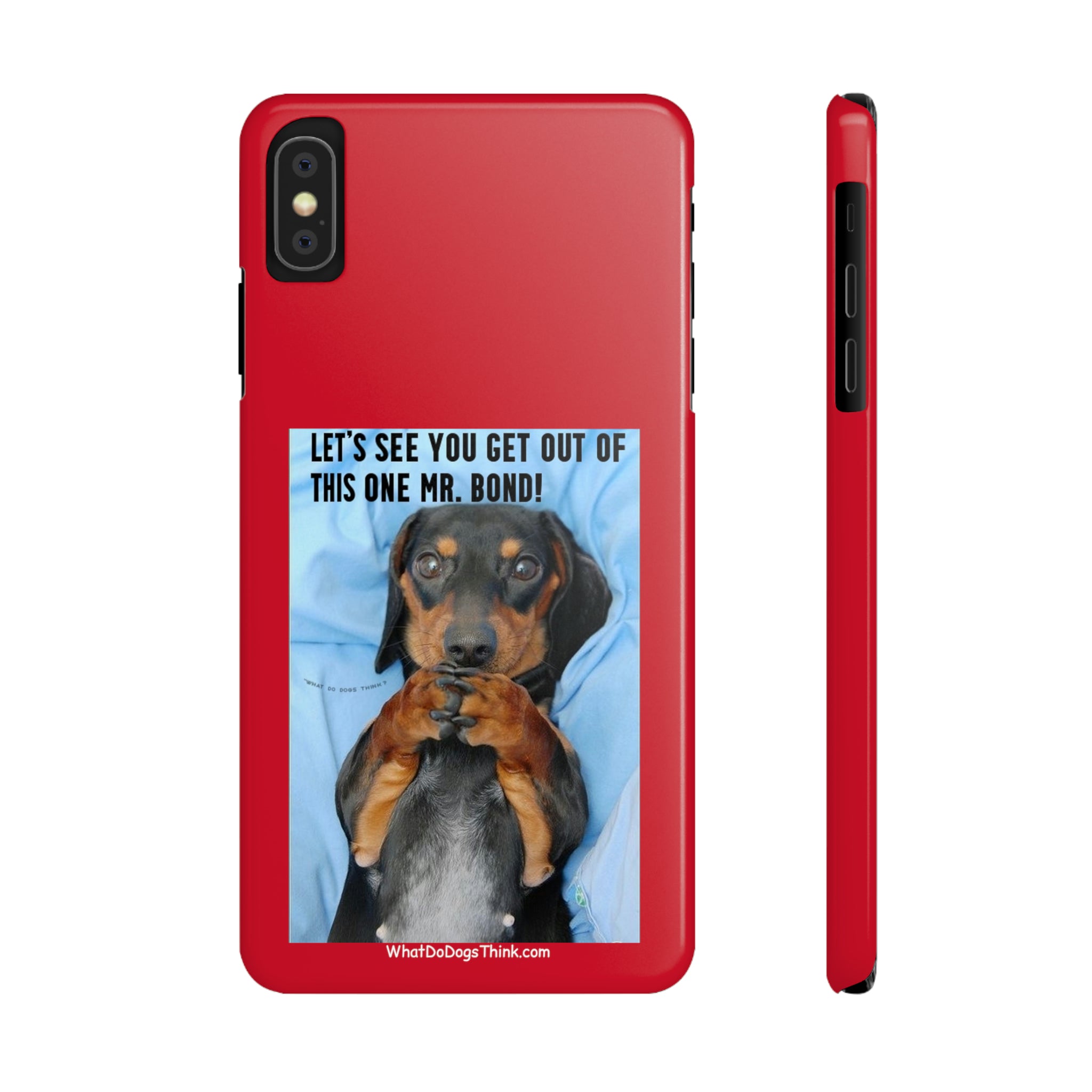 Mr. Bond Red Slim Phone Cases