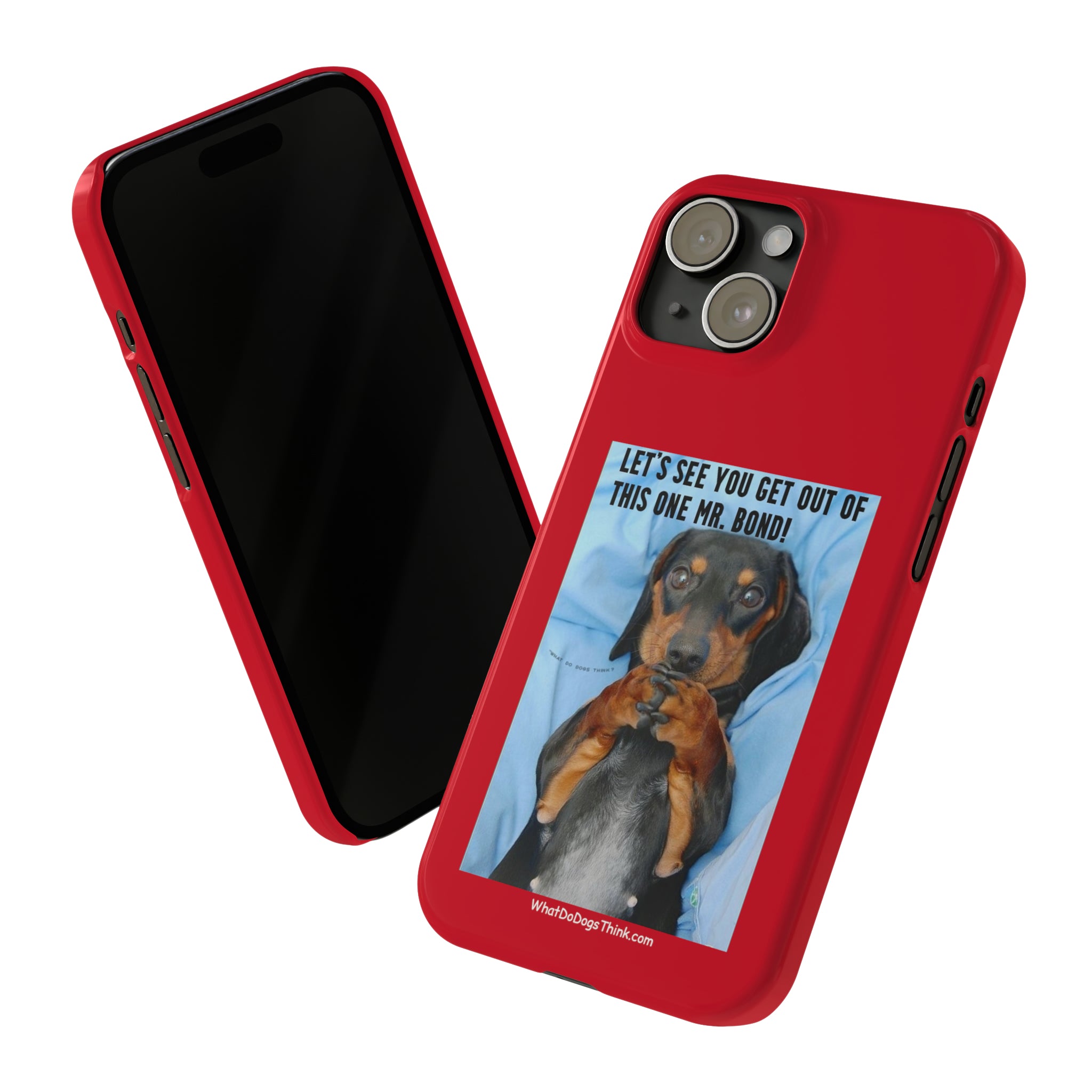 Mr. Bond Red Slim Phone Cases