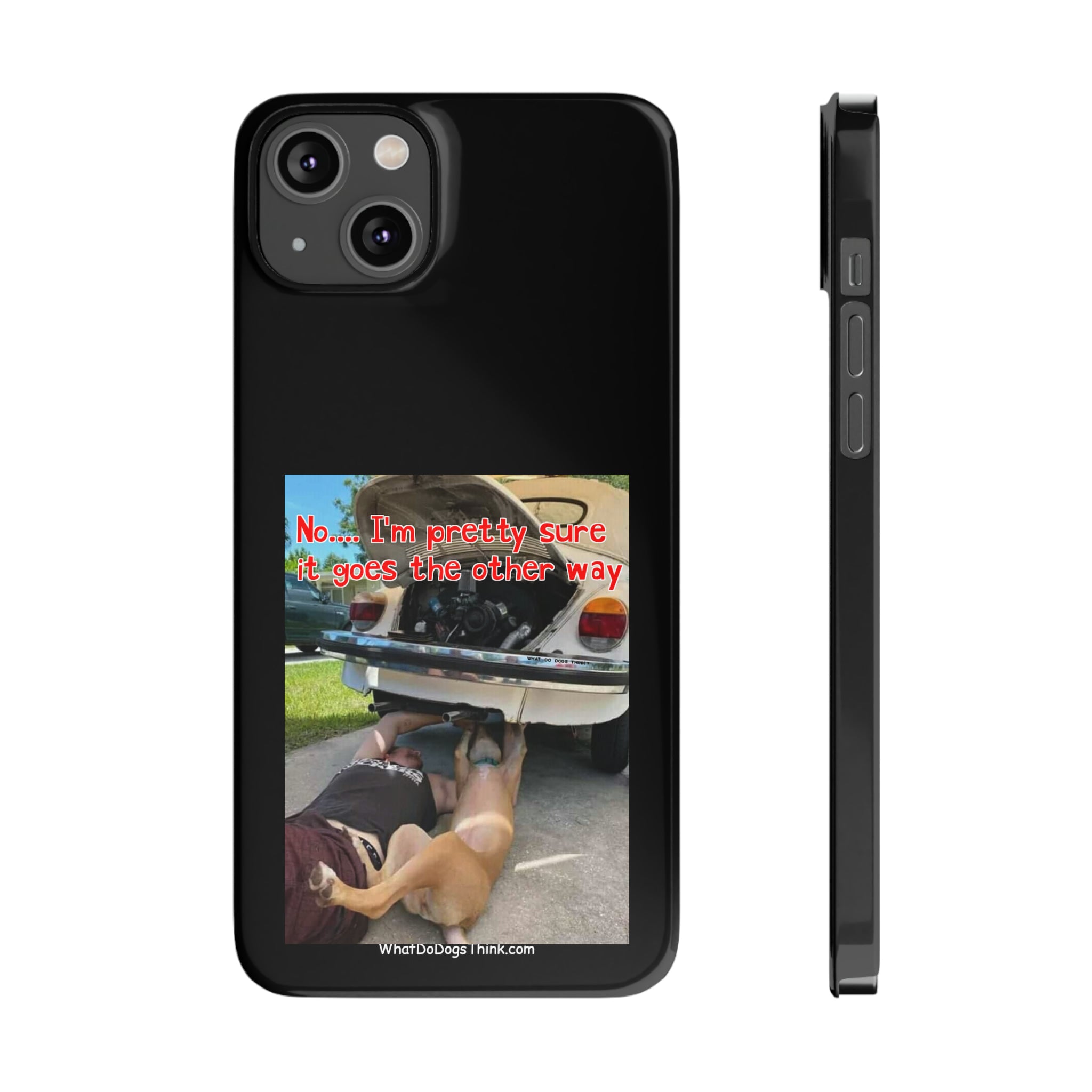 Other Way Black Slim Phone Cases