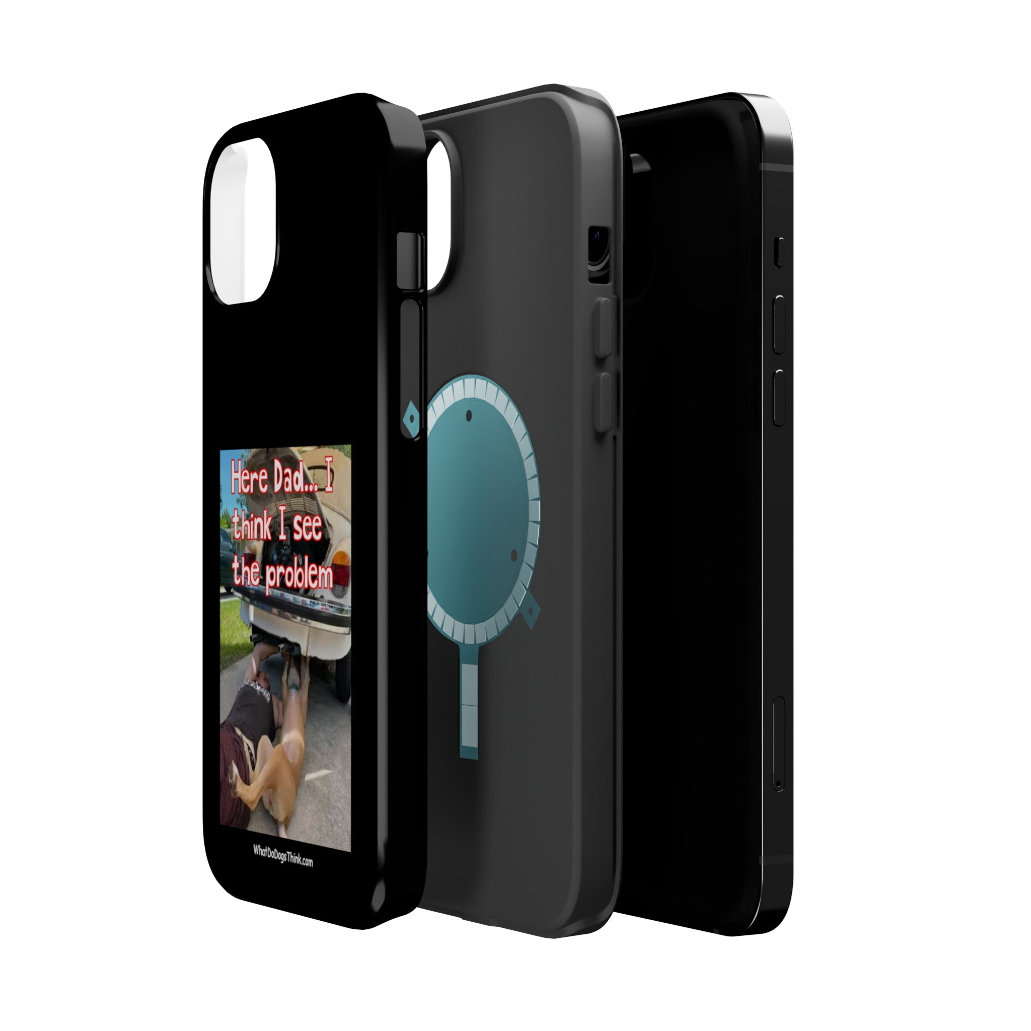 Here Dad Black MagSafe Tough Cases