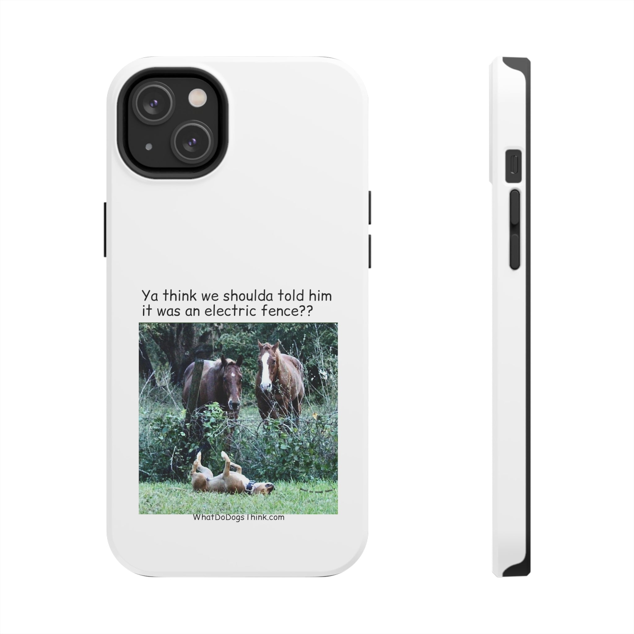 Electric Fence White Tough Phone Cases