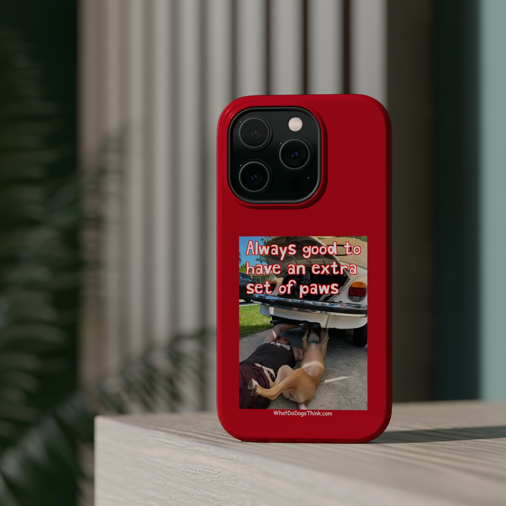 Extra Paw Red MagSafe Tough Cases