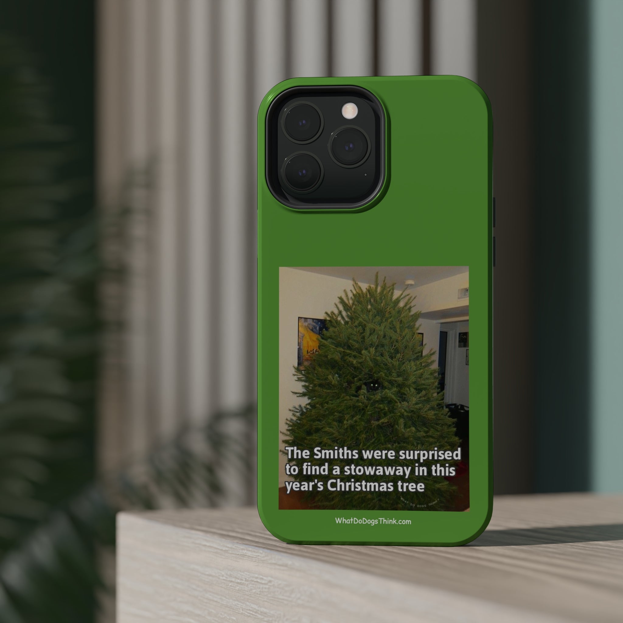 Stowaway Cat Green MagSafe Tough Case