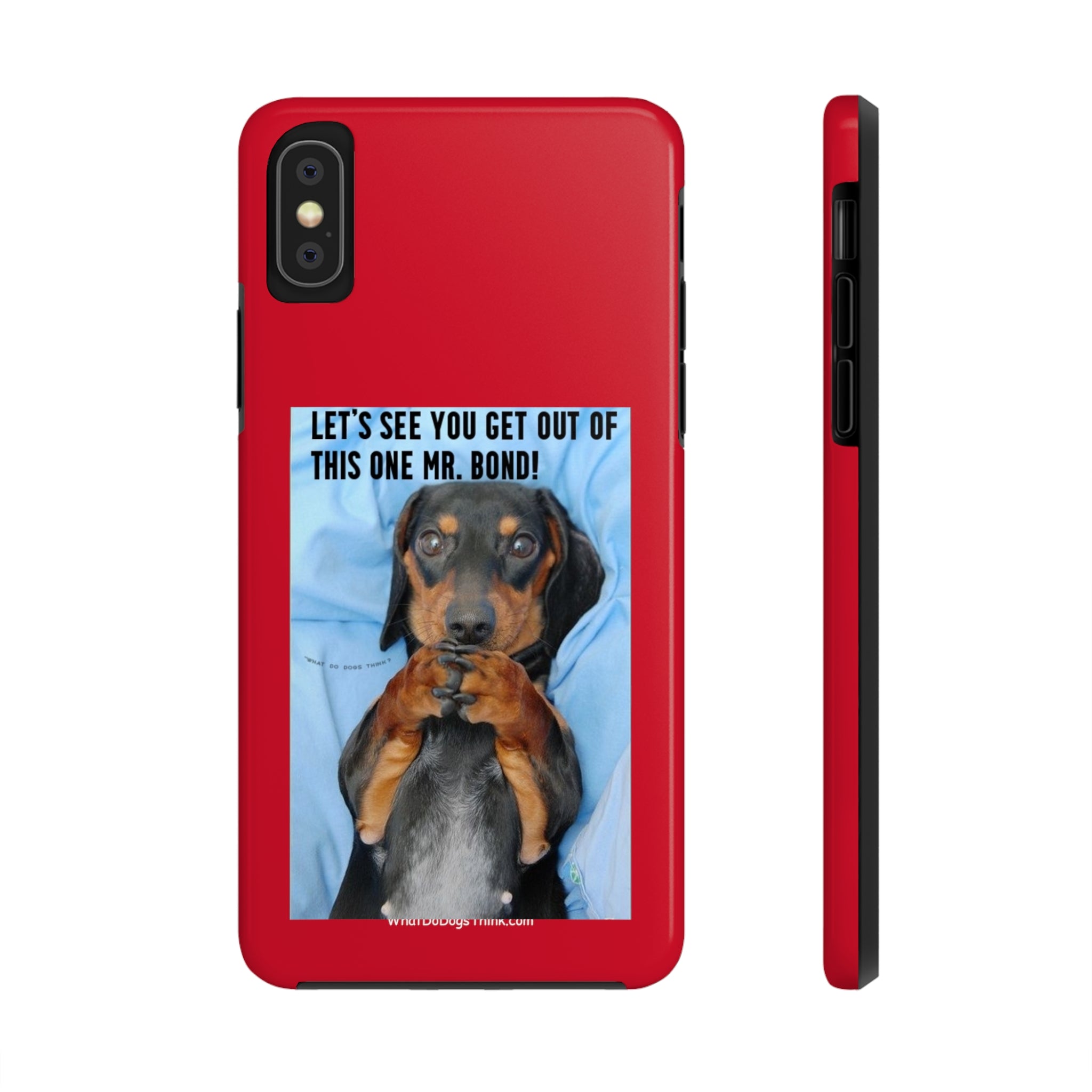 Mr Bond Red Tough Phone Cases