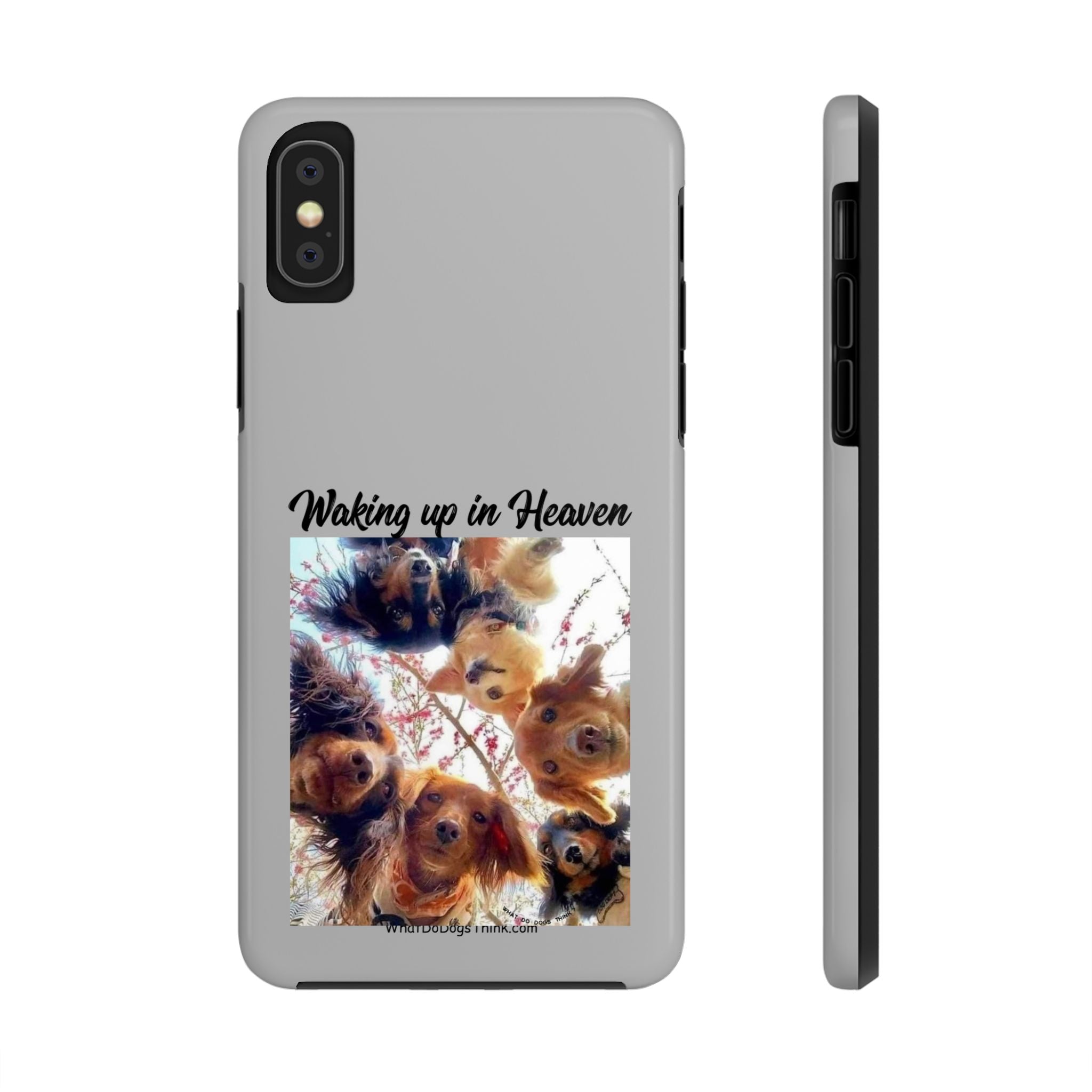 Waking Up in Heaven Grey Tough Phone Cases