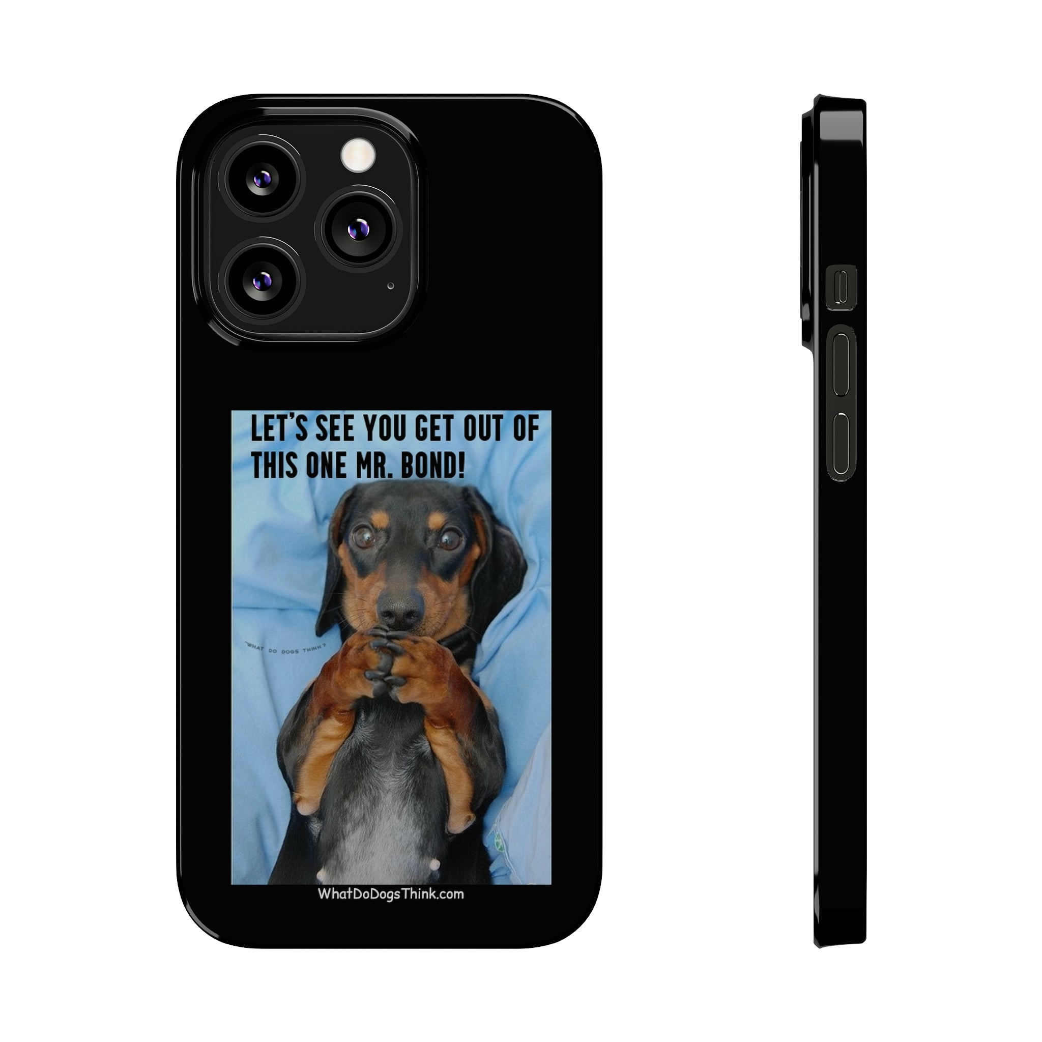 Mr. Bond Black Slim Phone Cases