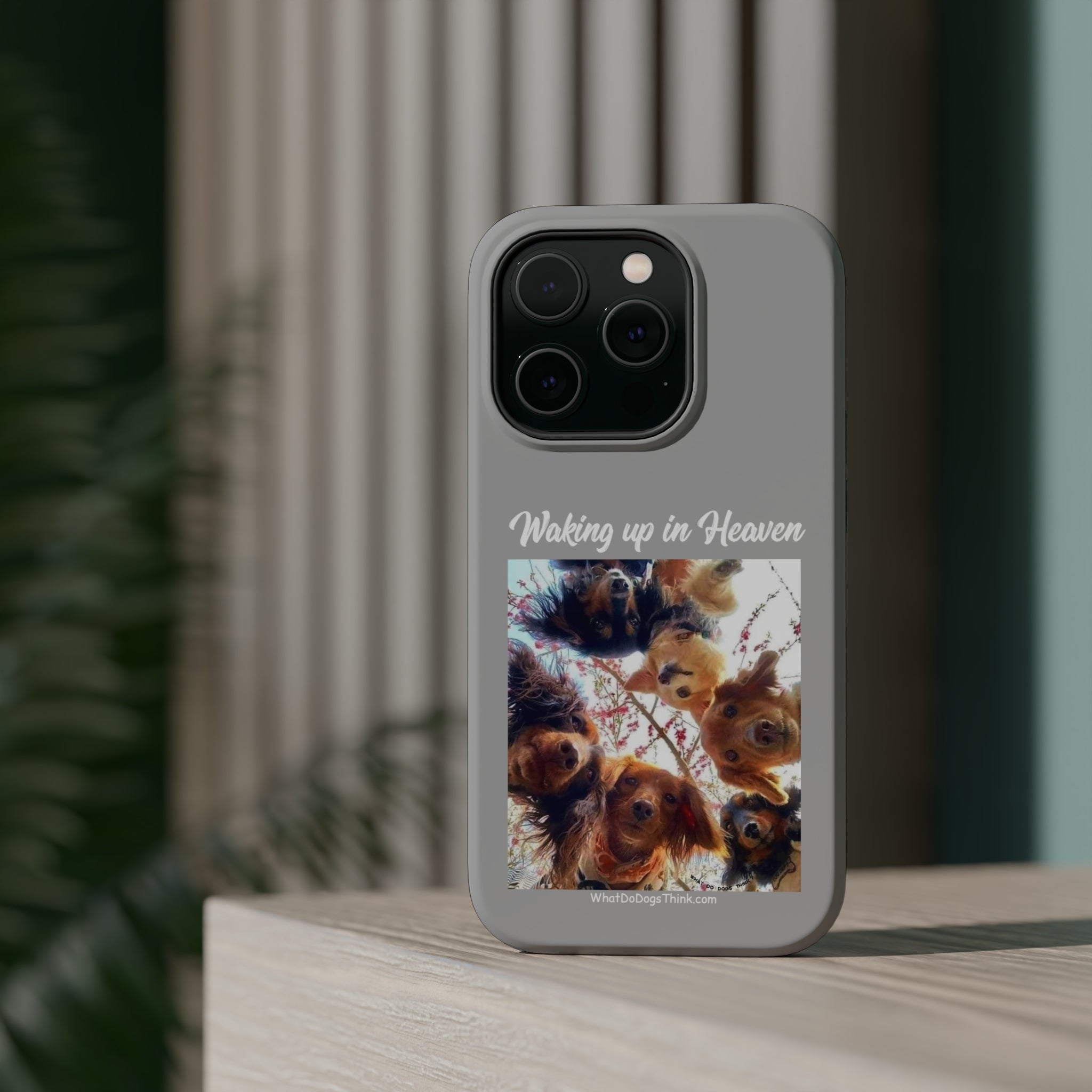 Waking Up In Heaven Gray MagSafe Tough Cases