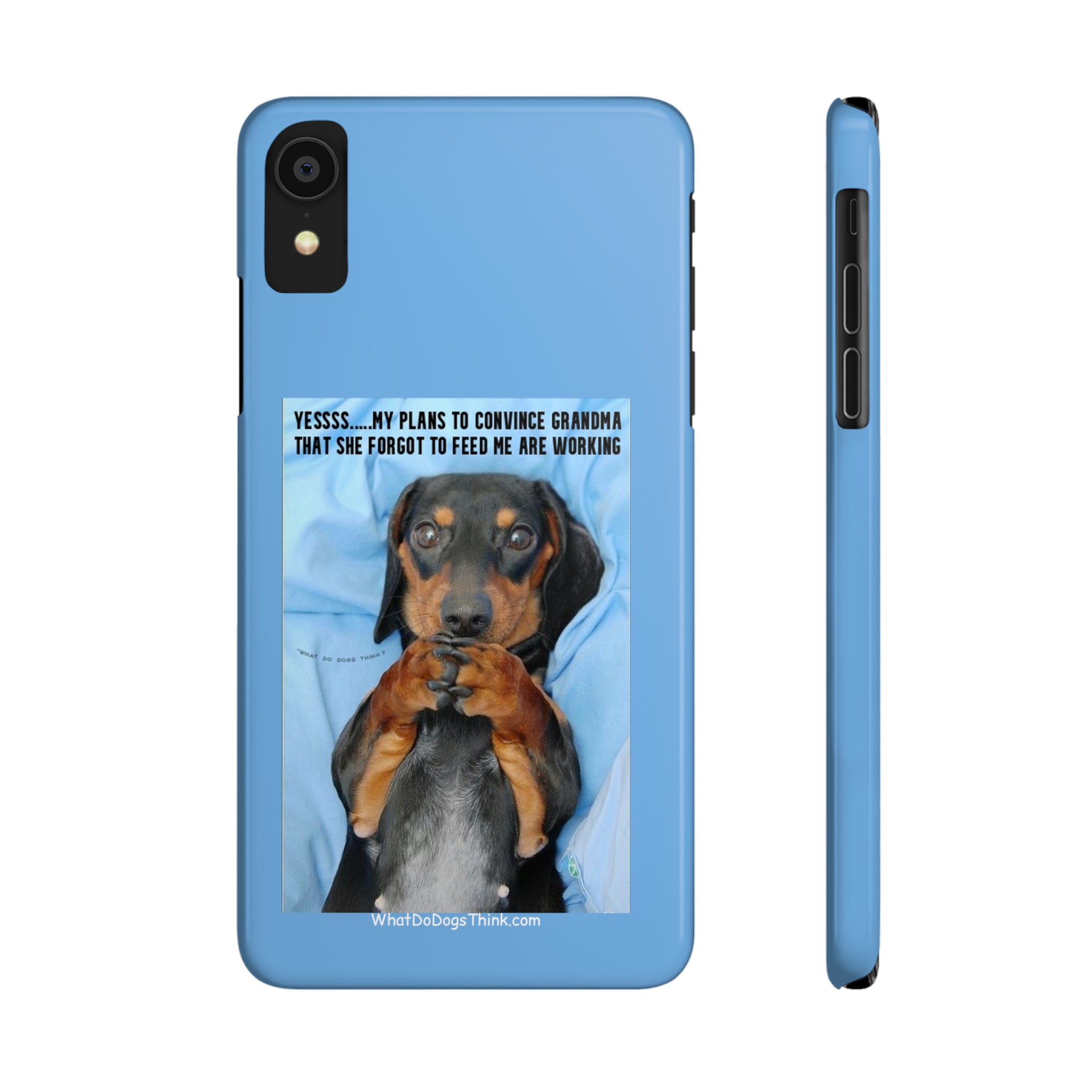 Grandma Blue Slim Phone Cases
