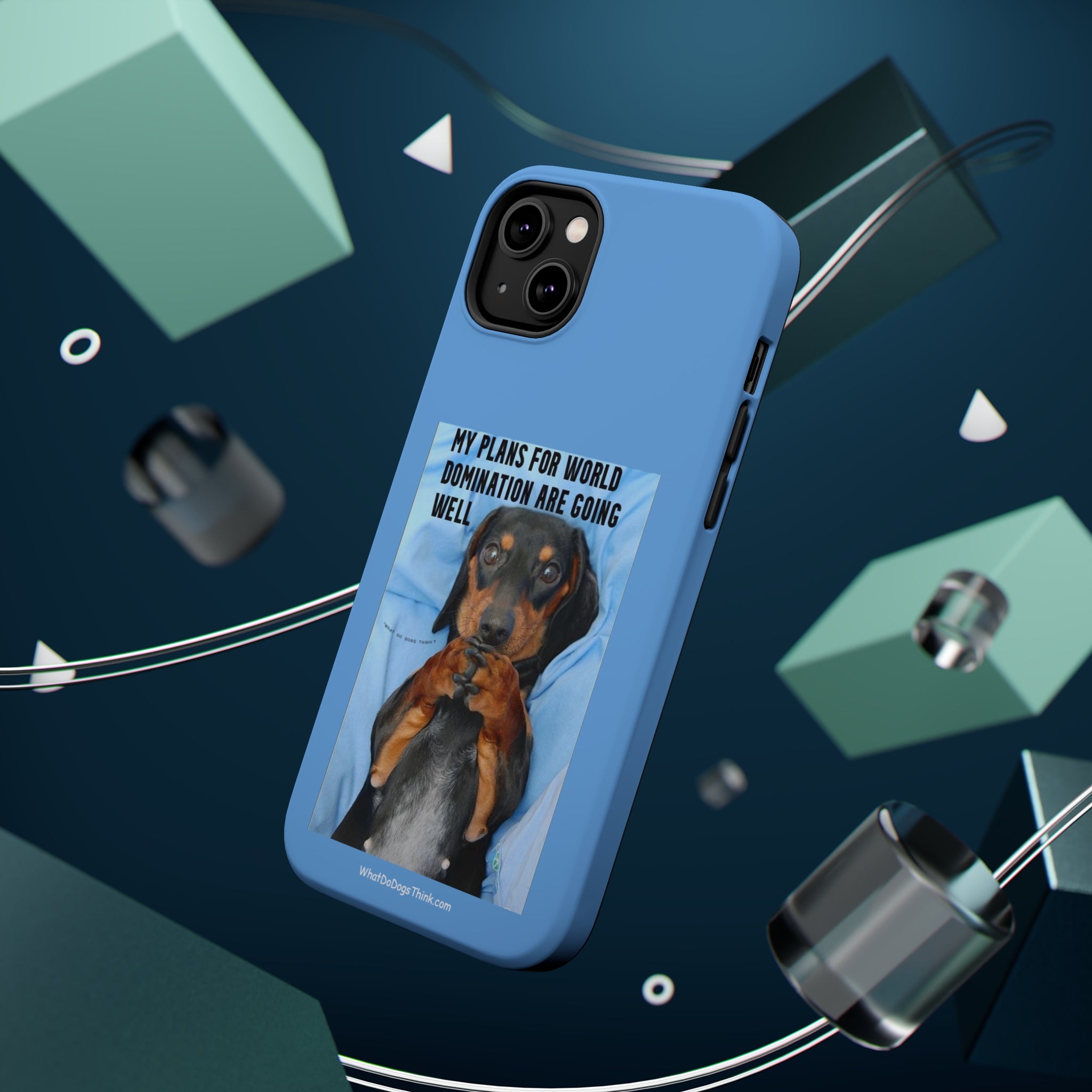 World Domination Blue MagSafe Tough Cases