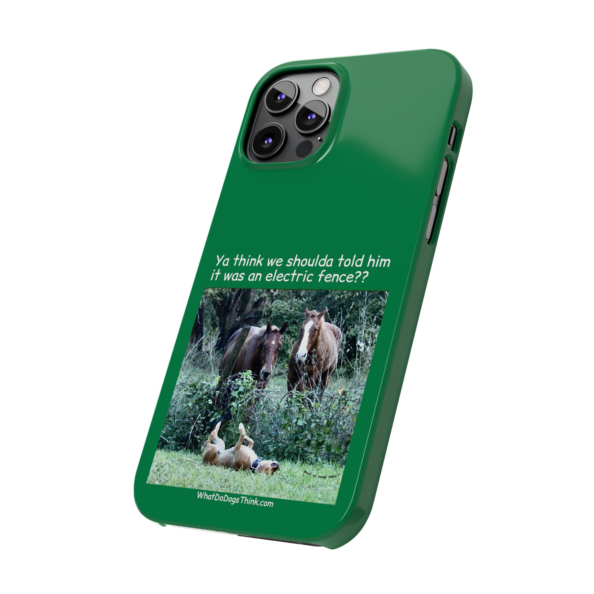 Electric Fence Green Slim Phone Case