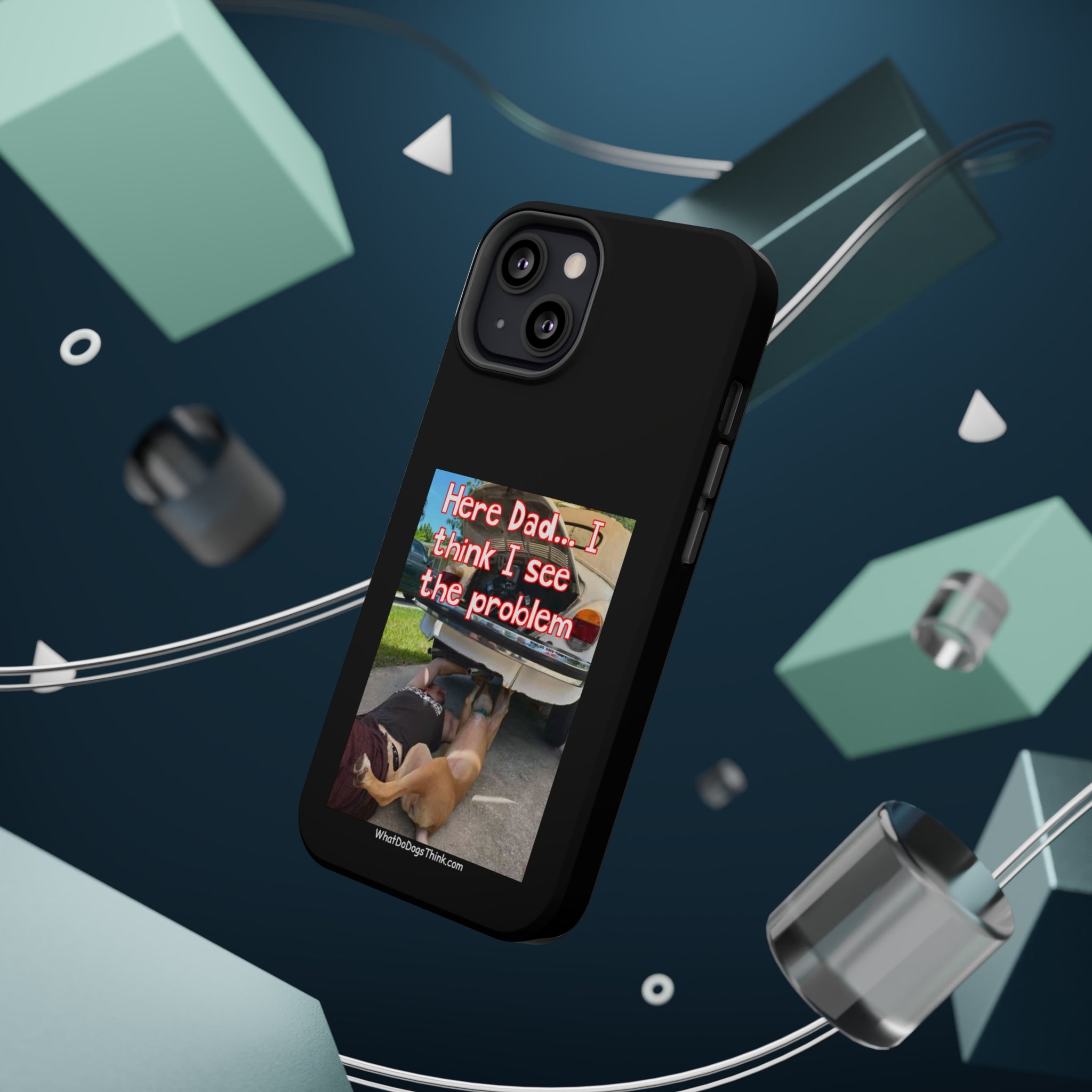 Here Dad Black MagSafe Tough Cases