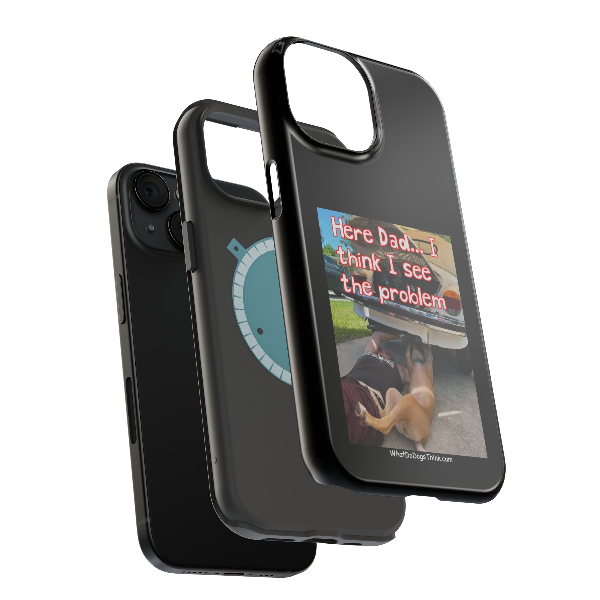 Here Dad Black MagSafe Tough Cases