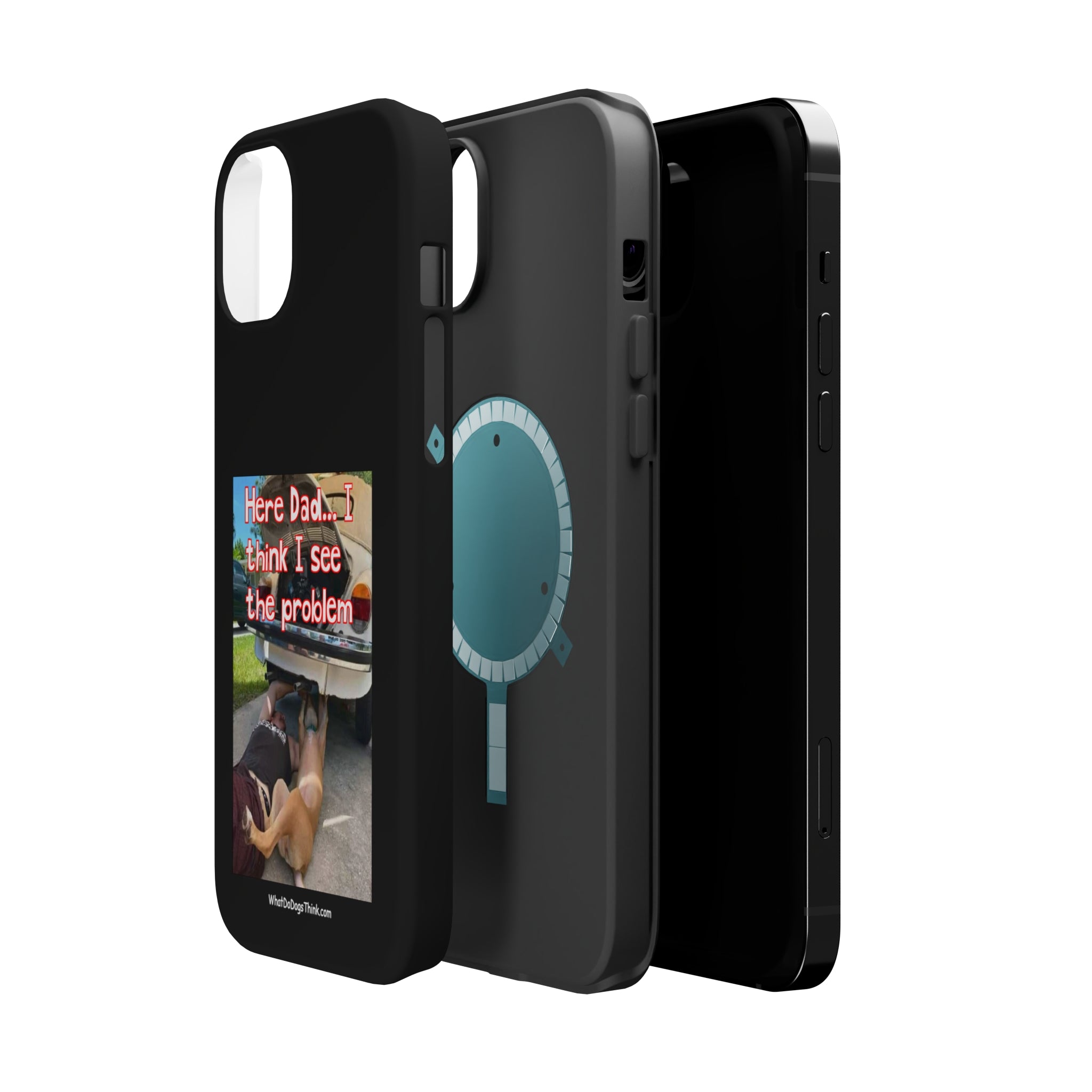 Here Dad Black MagSafe Tough Cases