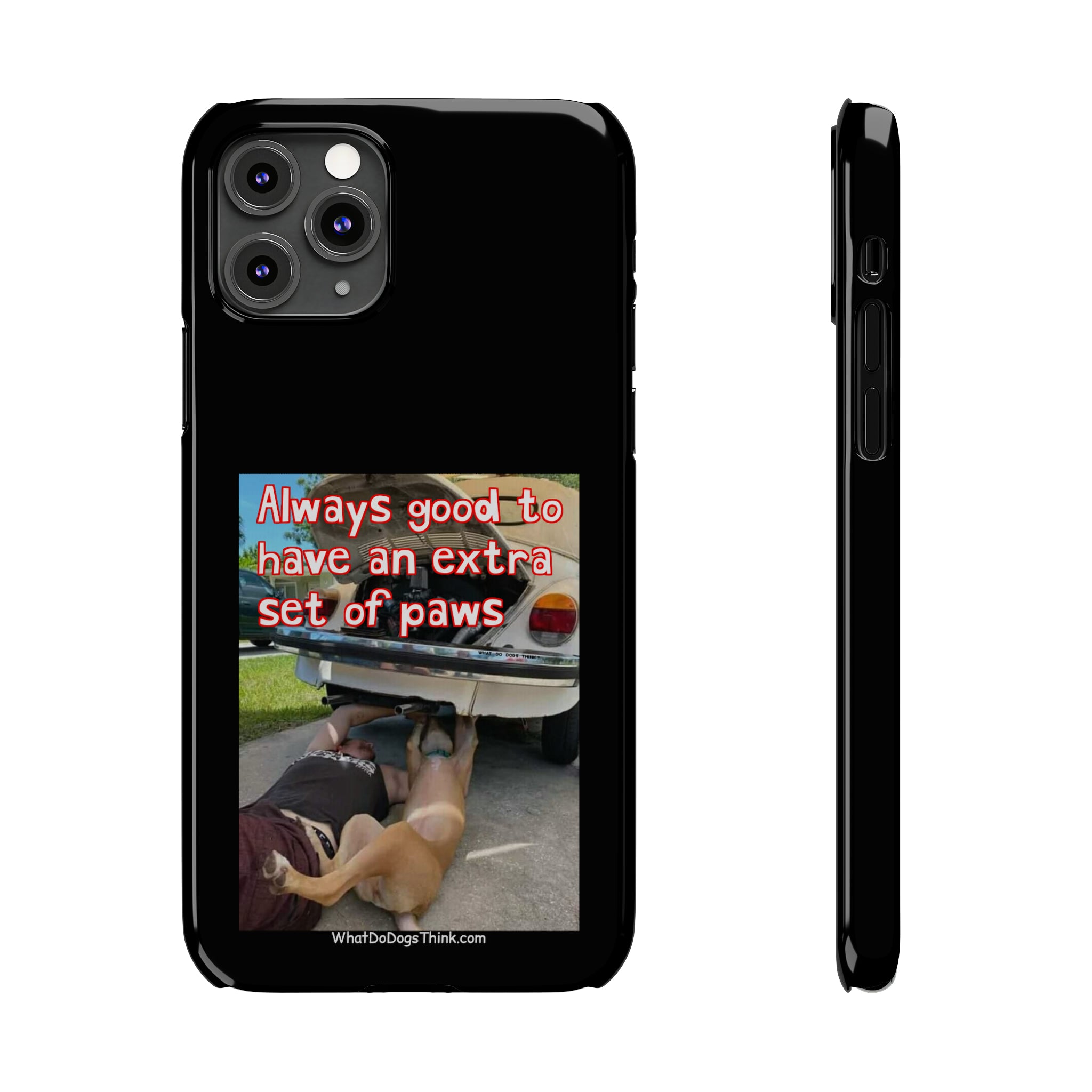 Extra Paws Black Slim Phone Case
