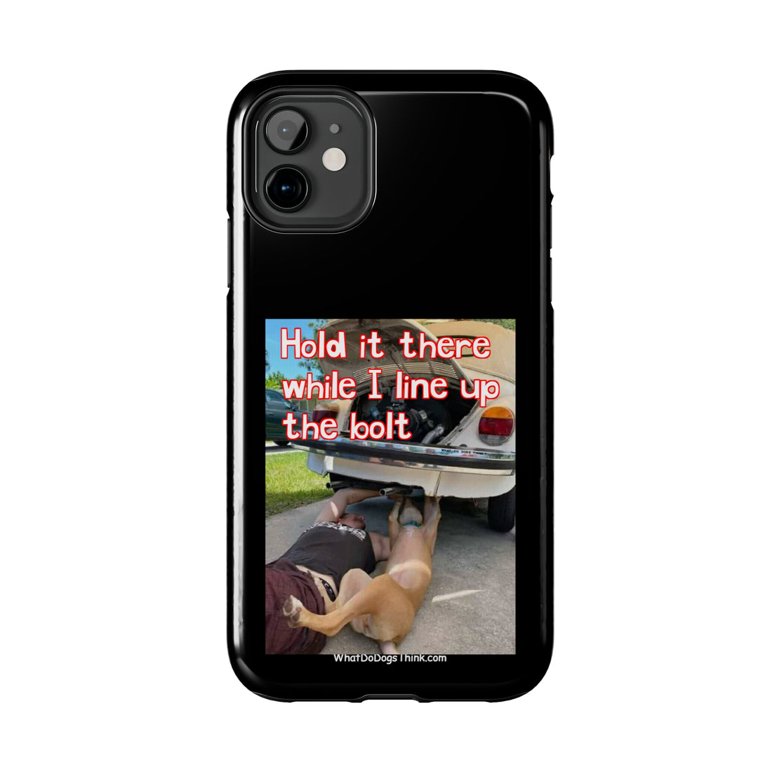 Hold it Black Tough Phone Cases