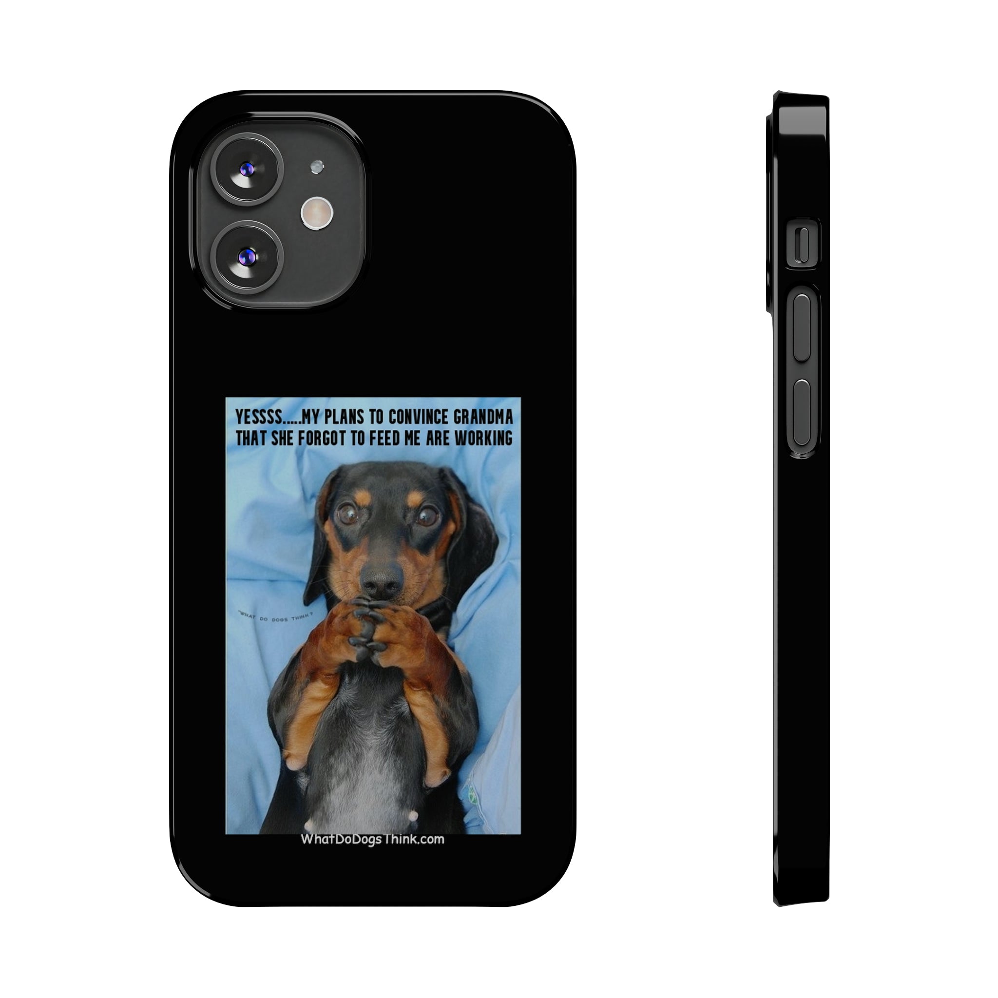 Grandma Black Slim Phone Cases