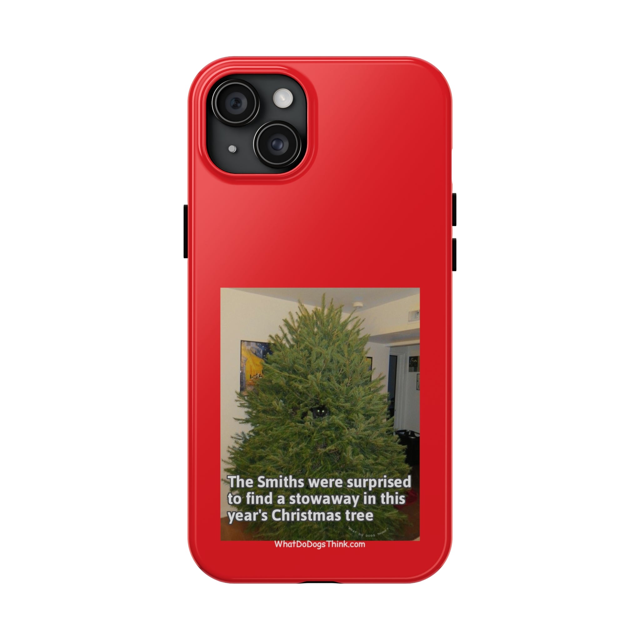 Stowaway Cat Red Tough Phone Cases