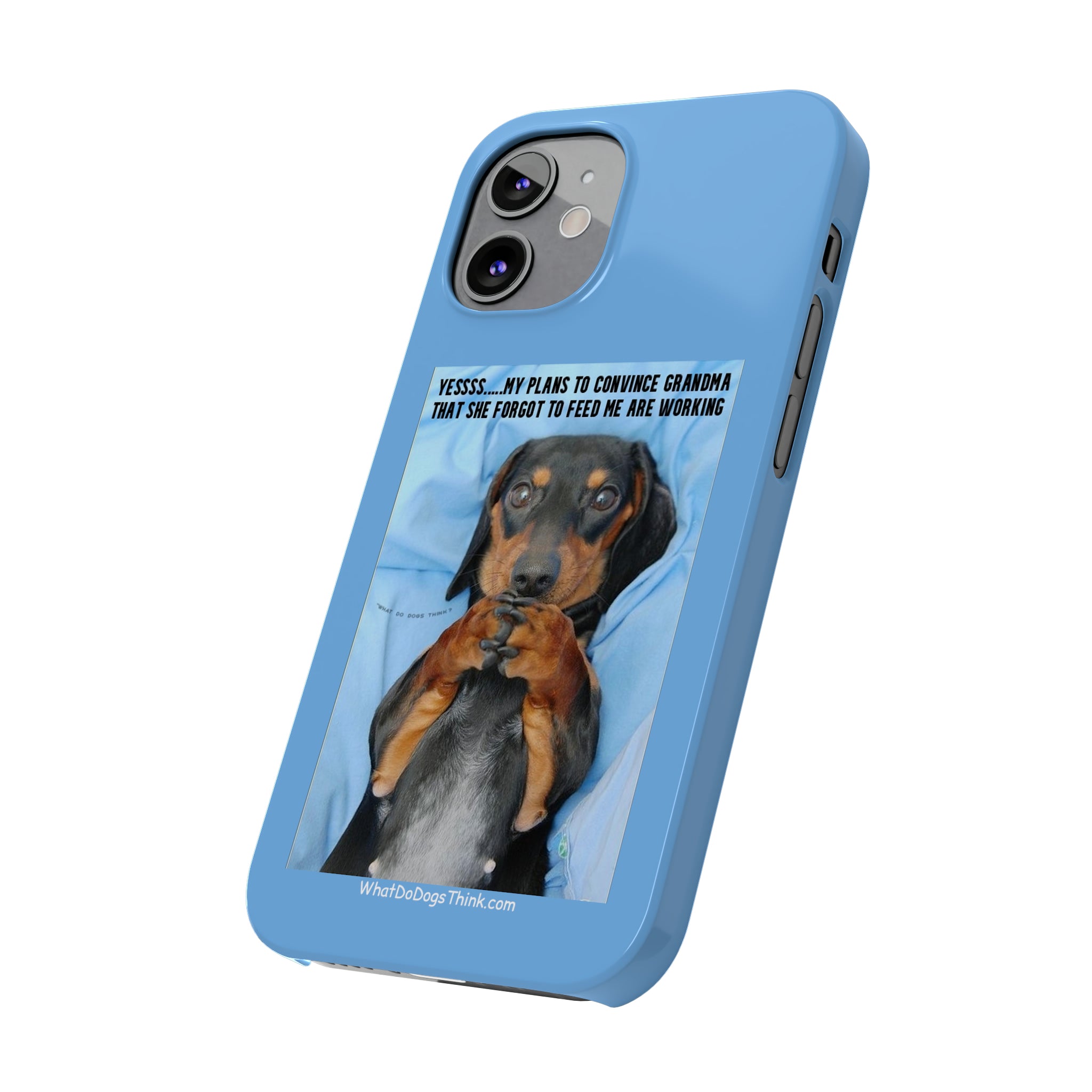 Grandma Blue Slim Phone Cases