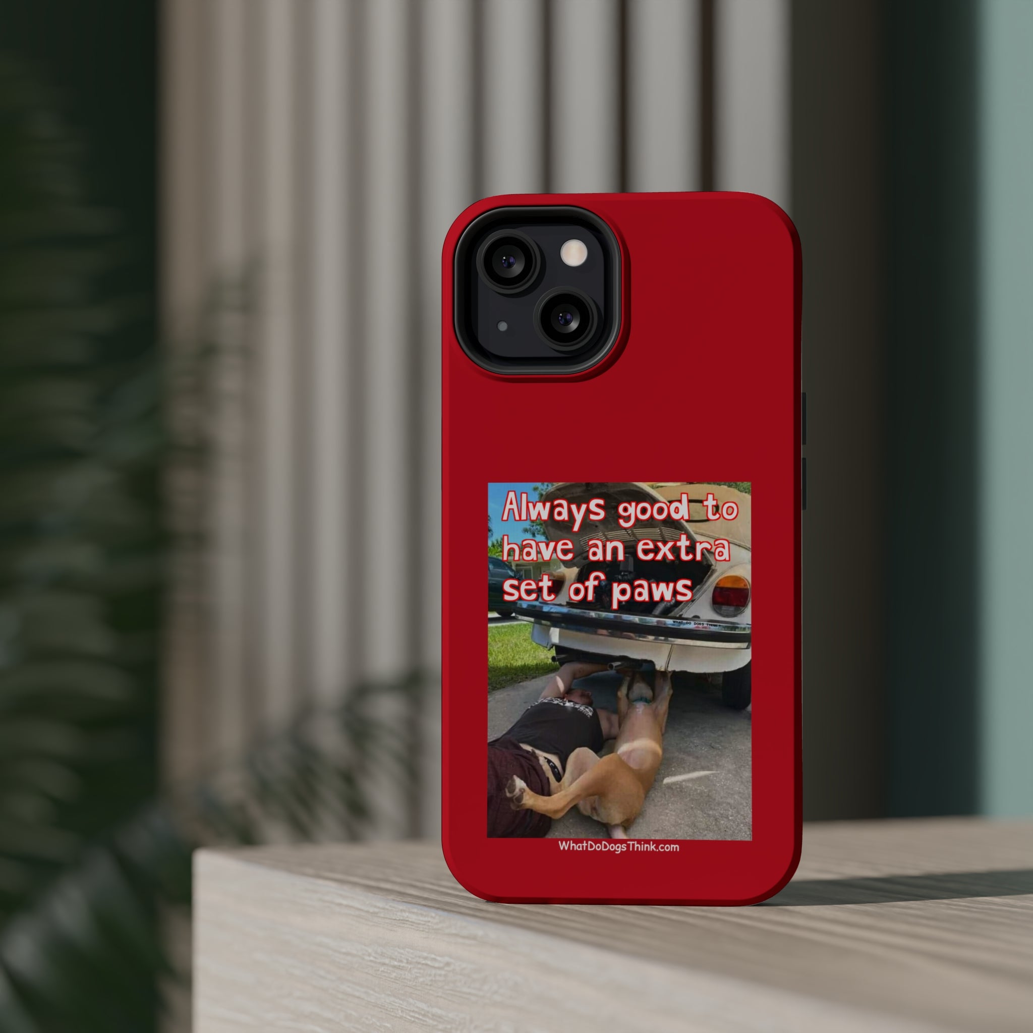 Extra Paw Red MagSafe Tough Cases