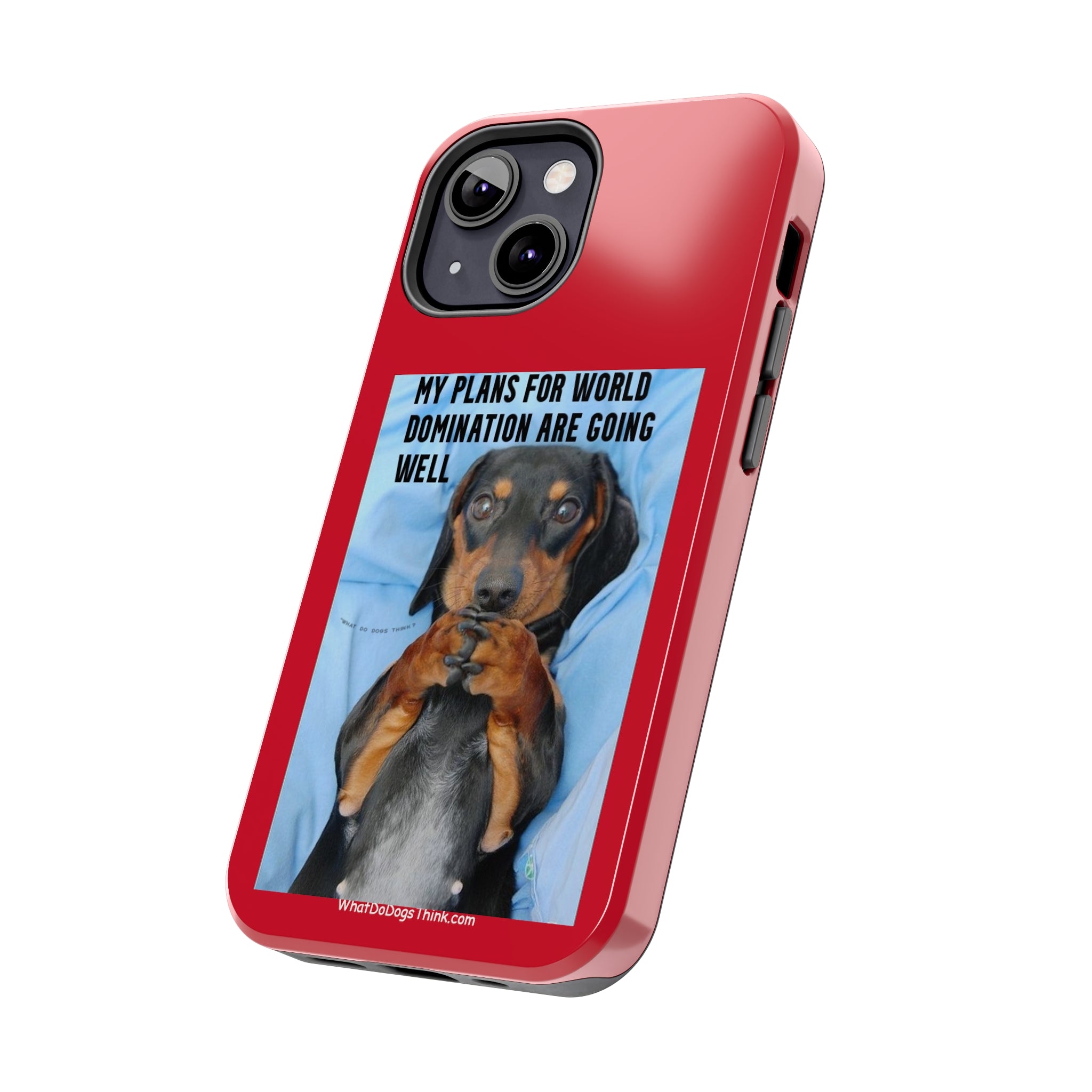 World Domination Red Tough Phone Cases