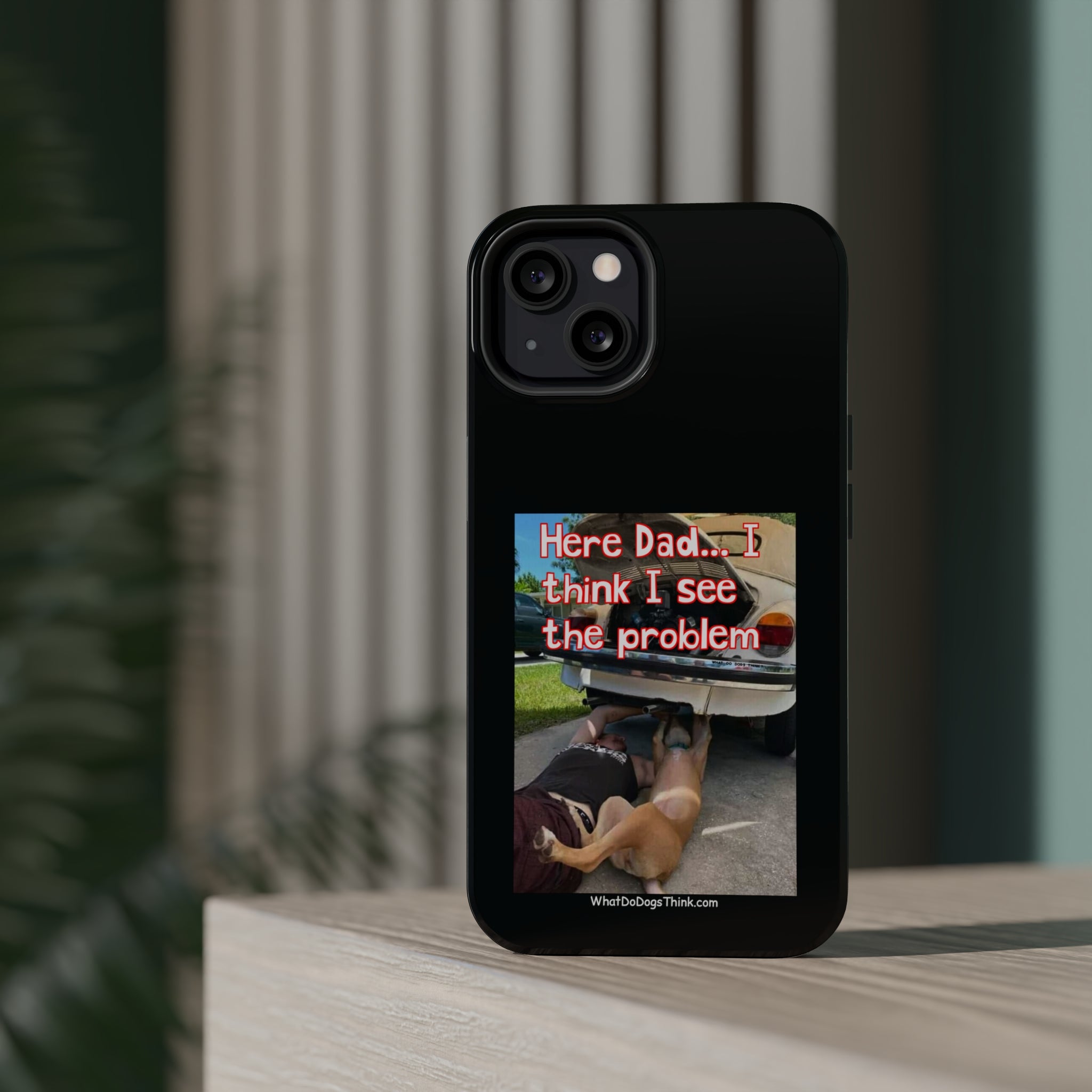 Here Dad Black MagSafe Tough Cases