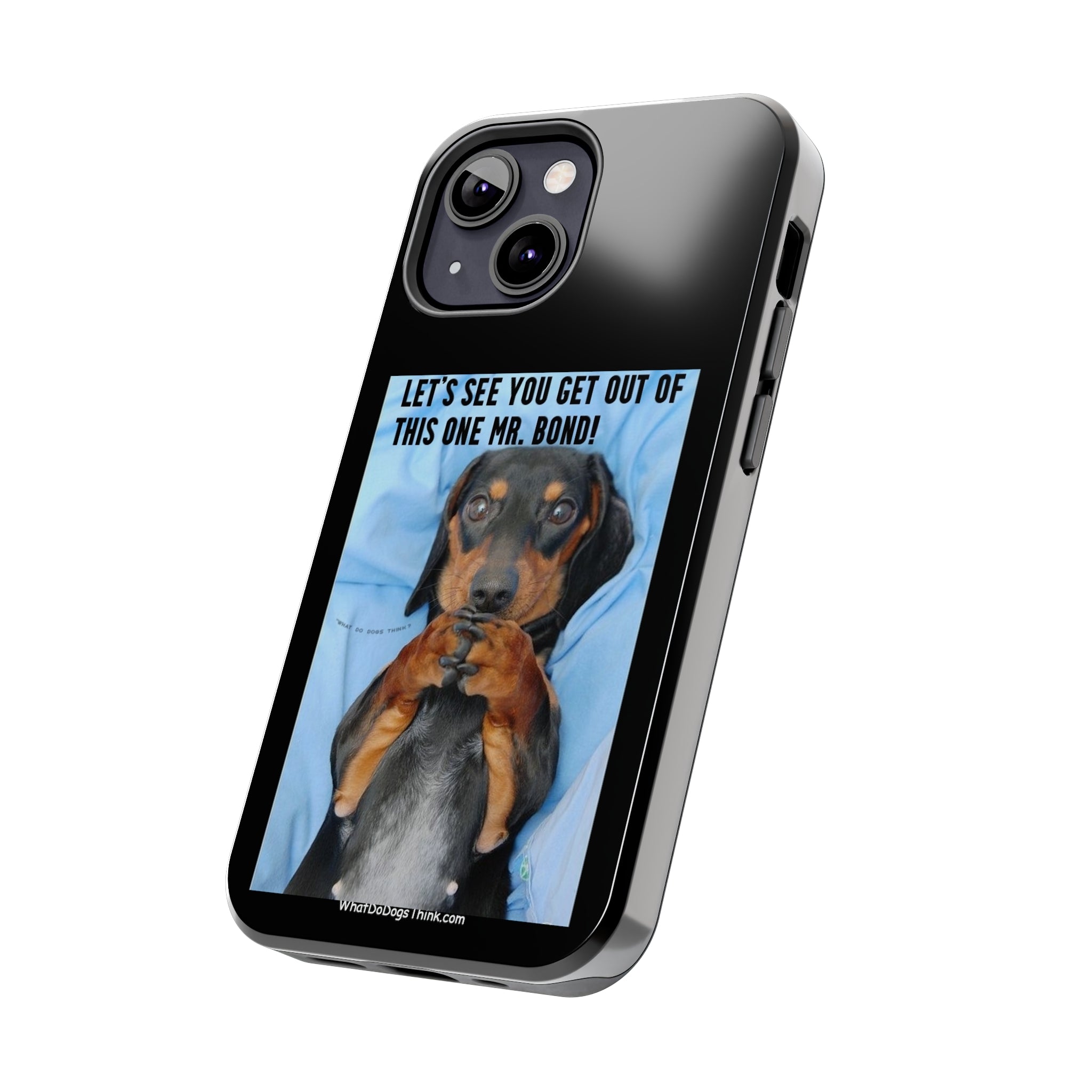Mr Bond Black Tough Phone Cases