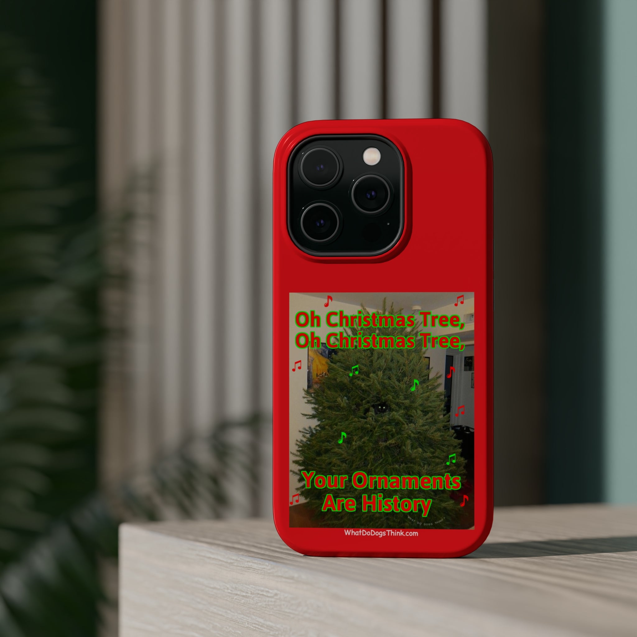 Christmas Tree Cat Red MagSafe Tough Case