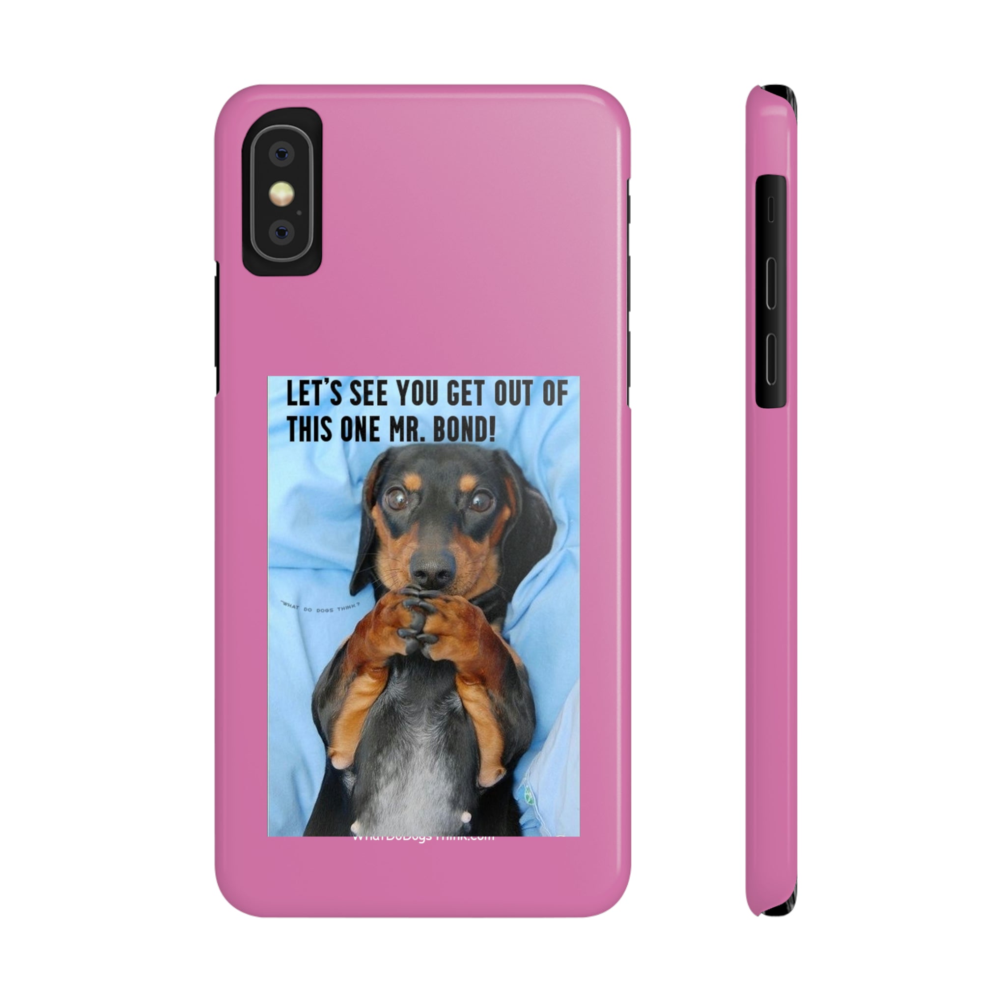 Mr. Bond Pink Slim Phone Cases