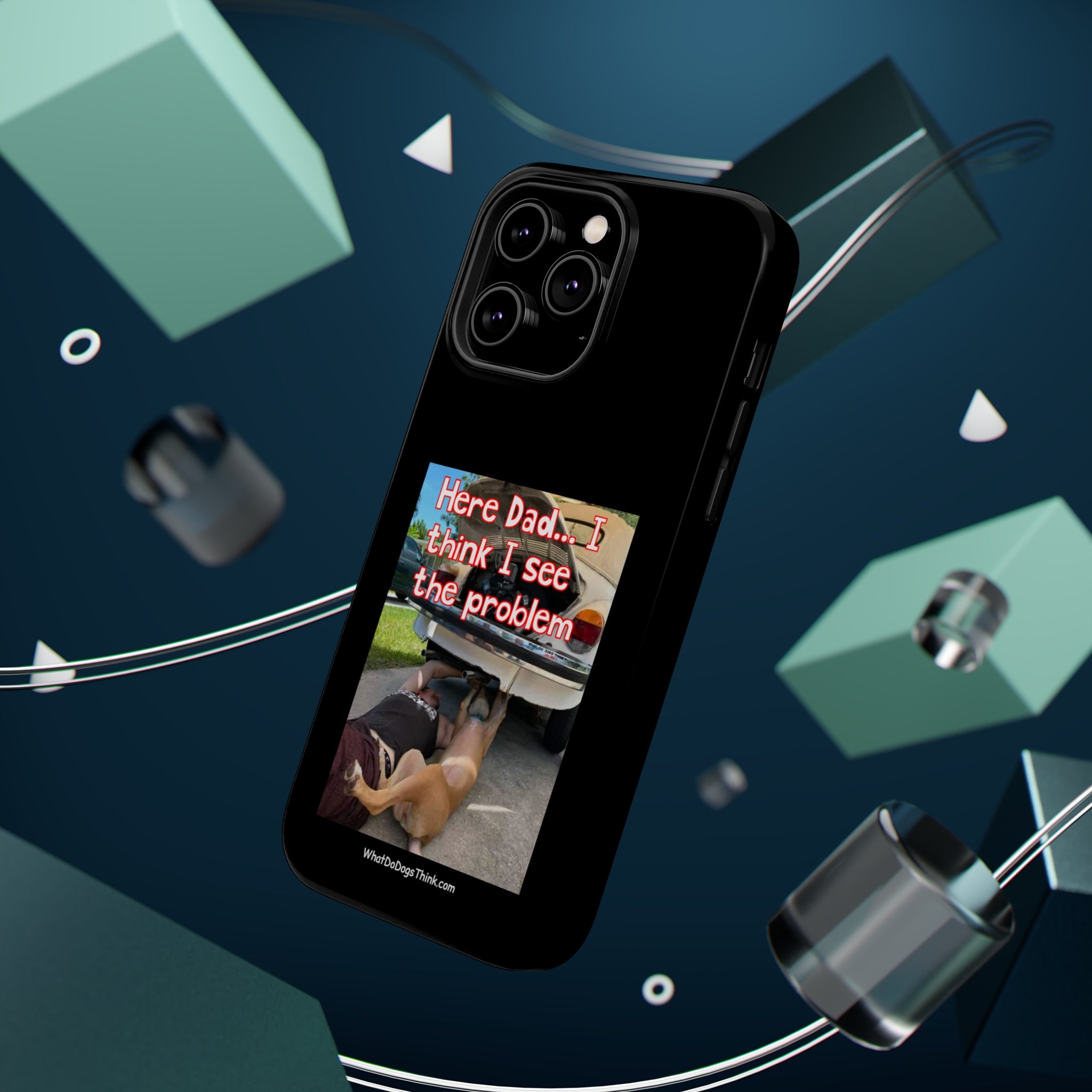 Here Dad Black MagSafe Tough Cases