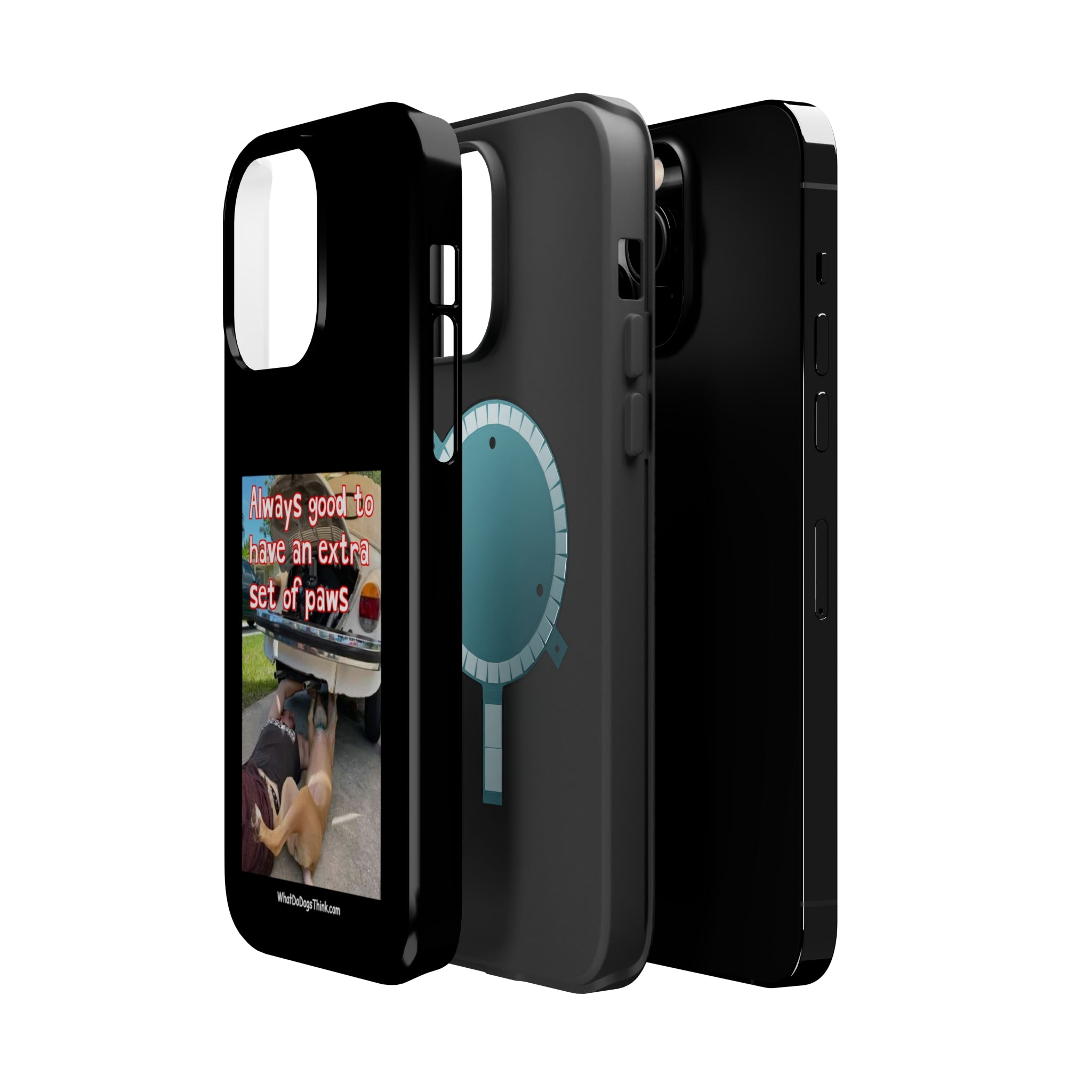 Extra Paw Black MagSafe Tough Cases