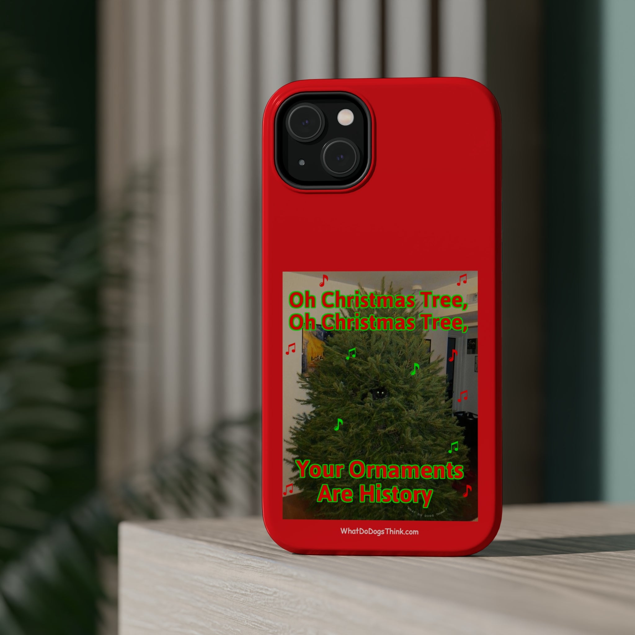 Christmas Tree Cat Red MagSafe Tough Case