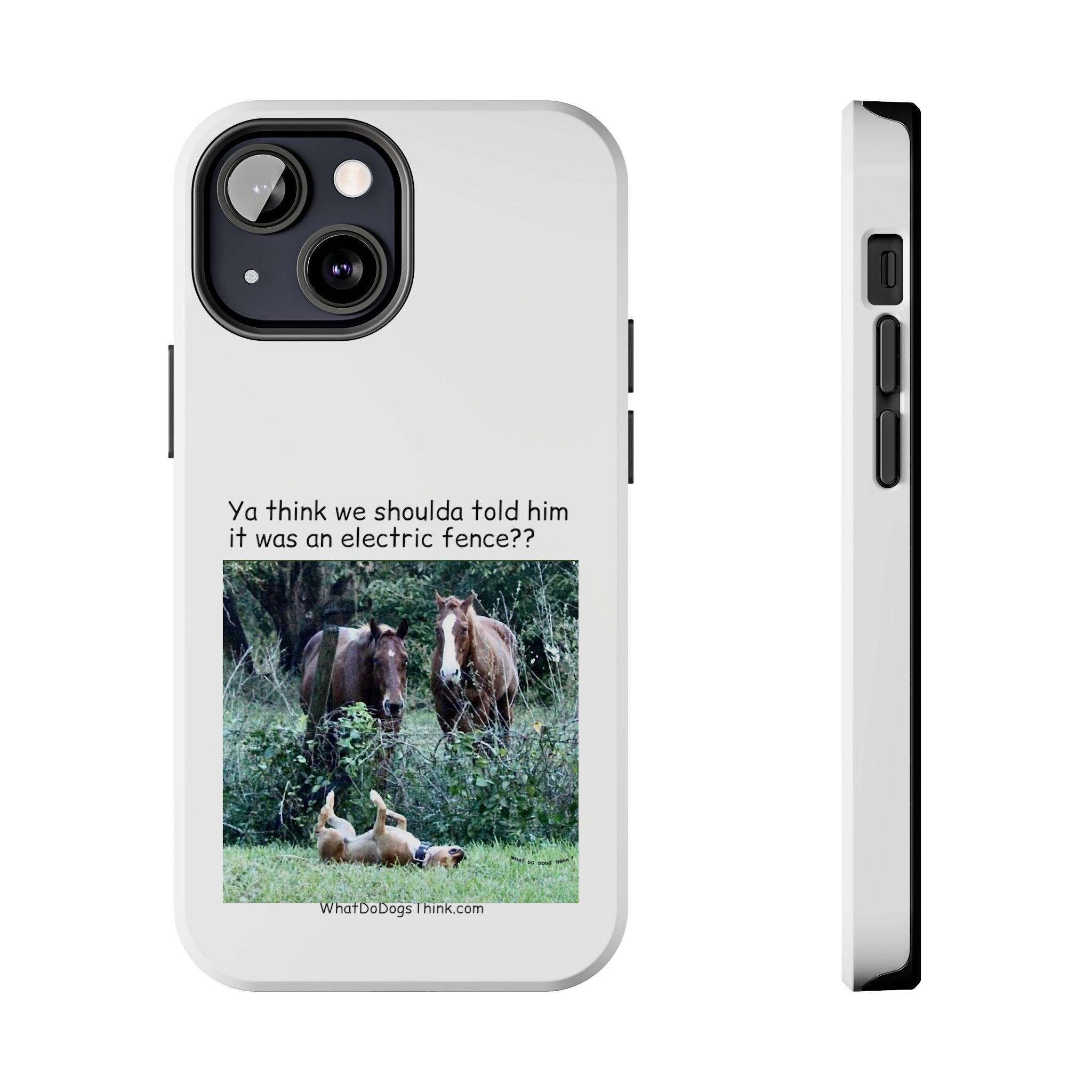 Electric Fence White Tough Phone Cases