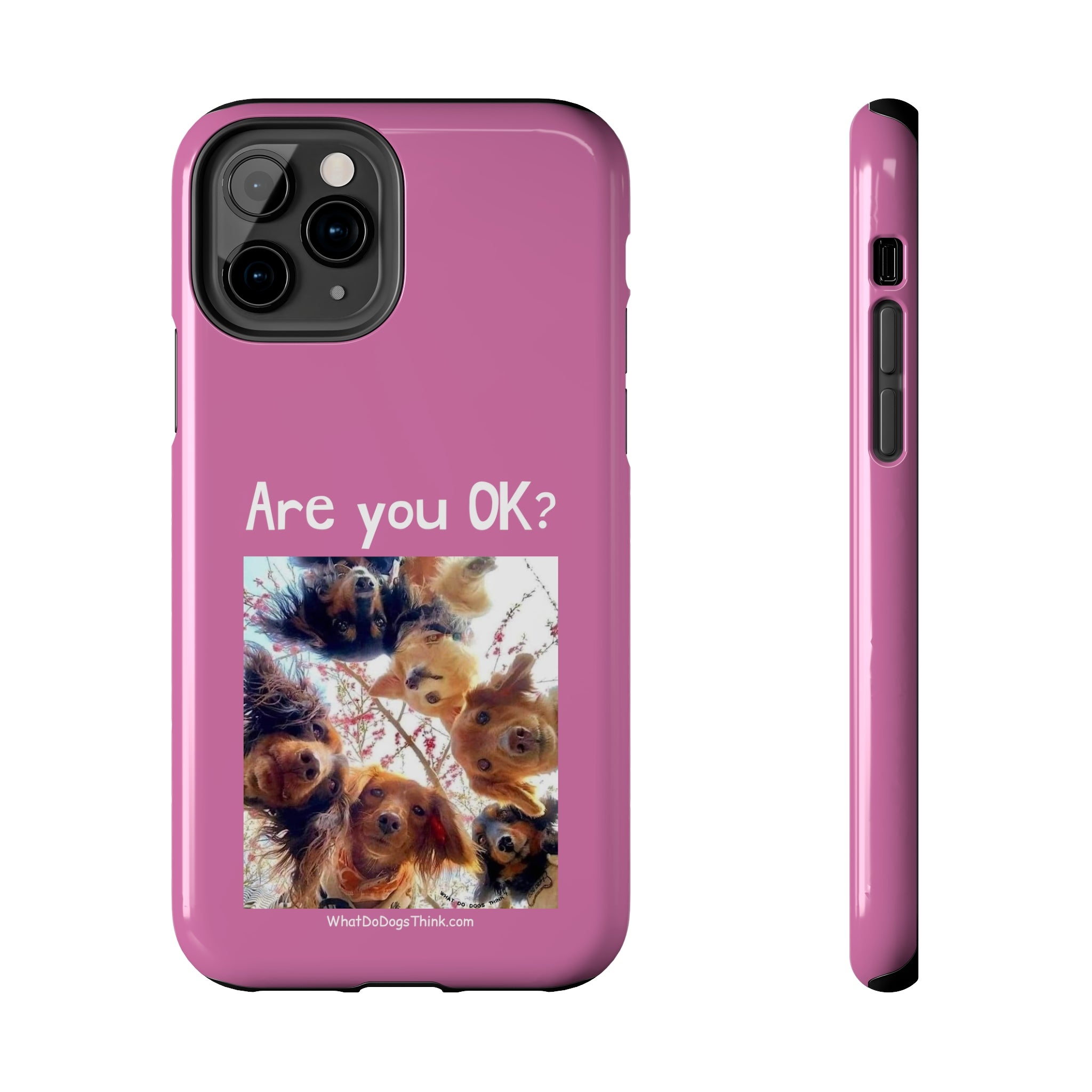 Are you OK? Pink Tough Phone Cases