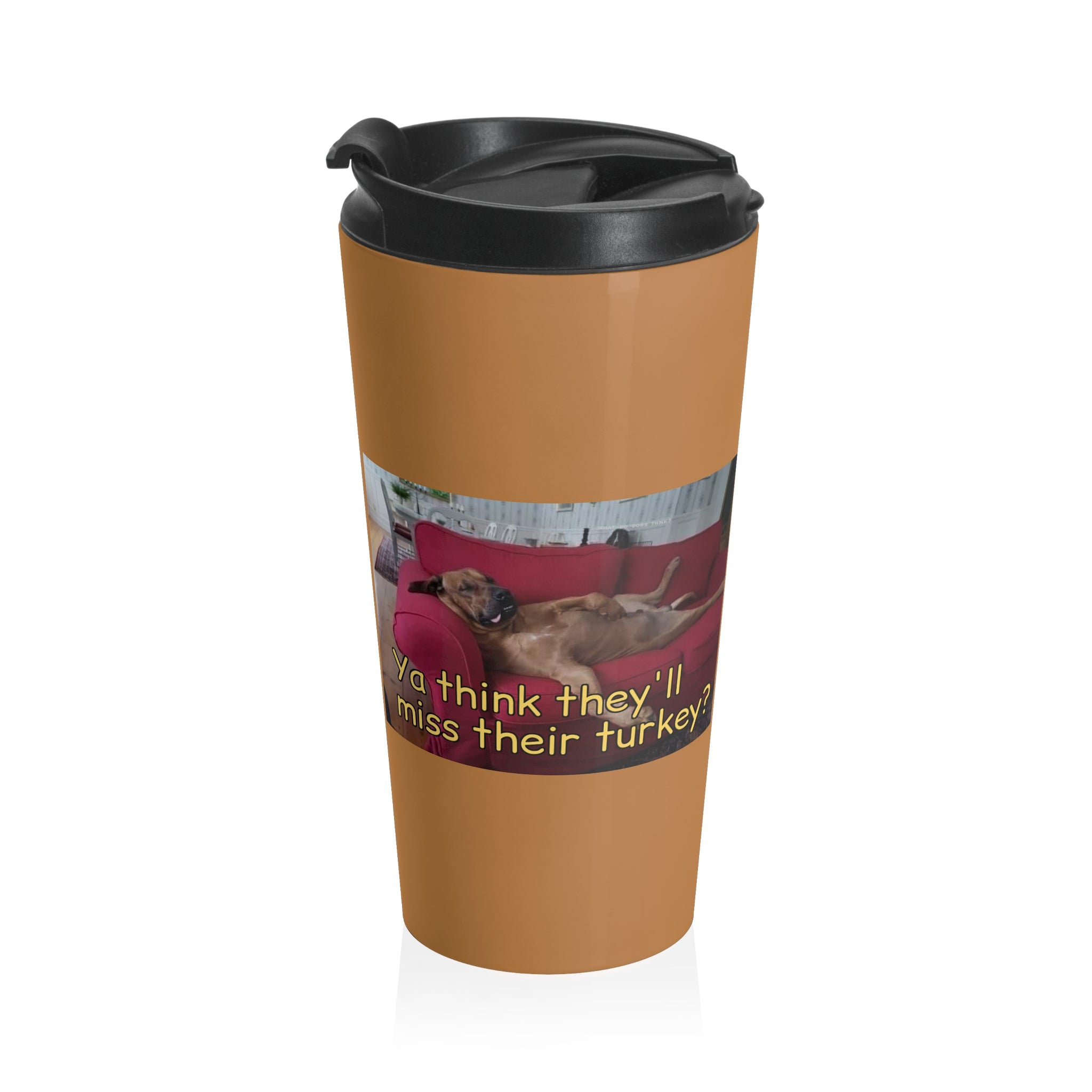 Stuffed Dog Insulated Stainless Steel Travel Mug