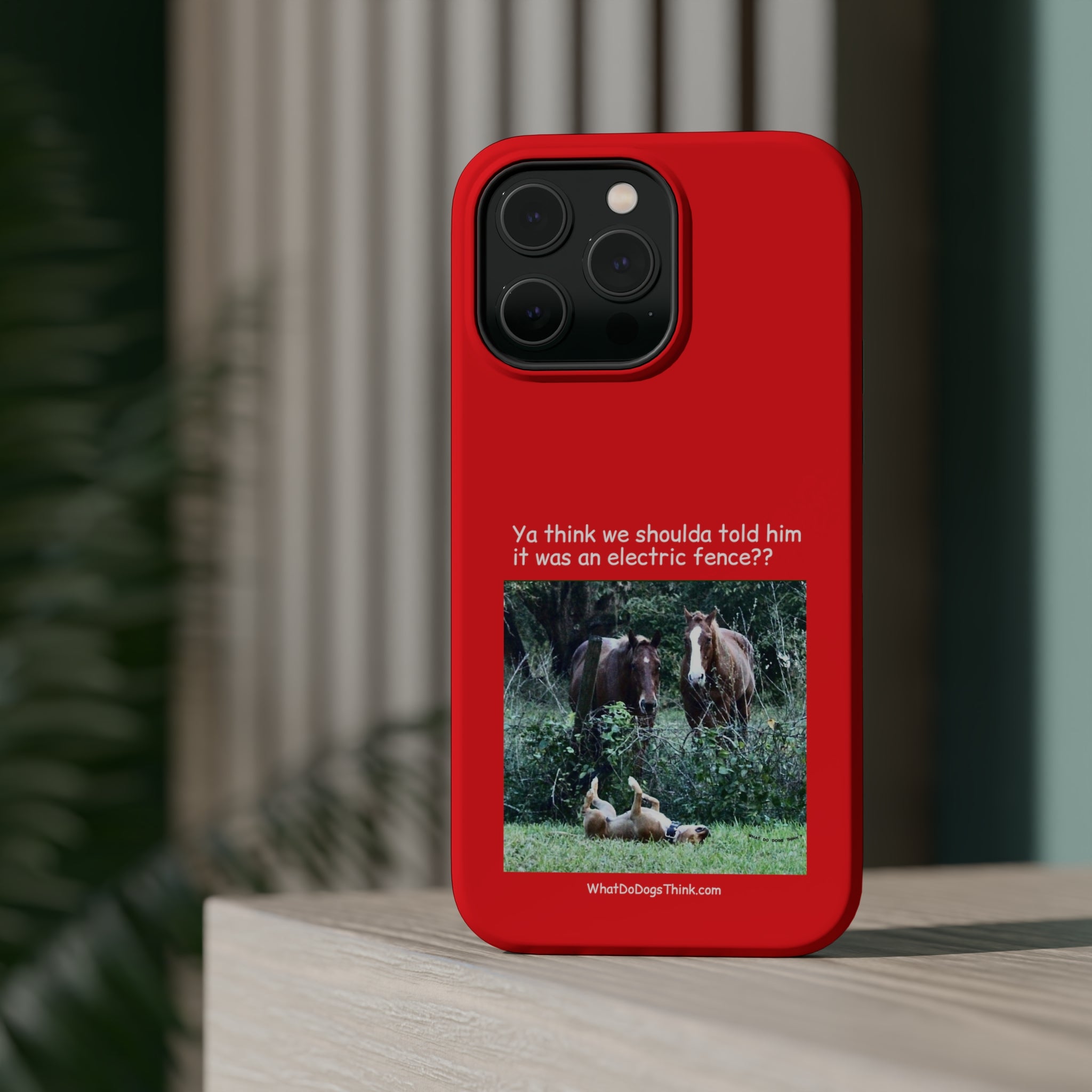 Electric Fence Red MagSafe Tough Cases