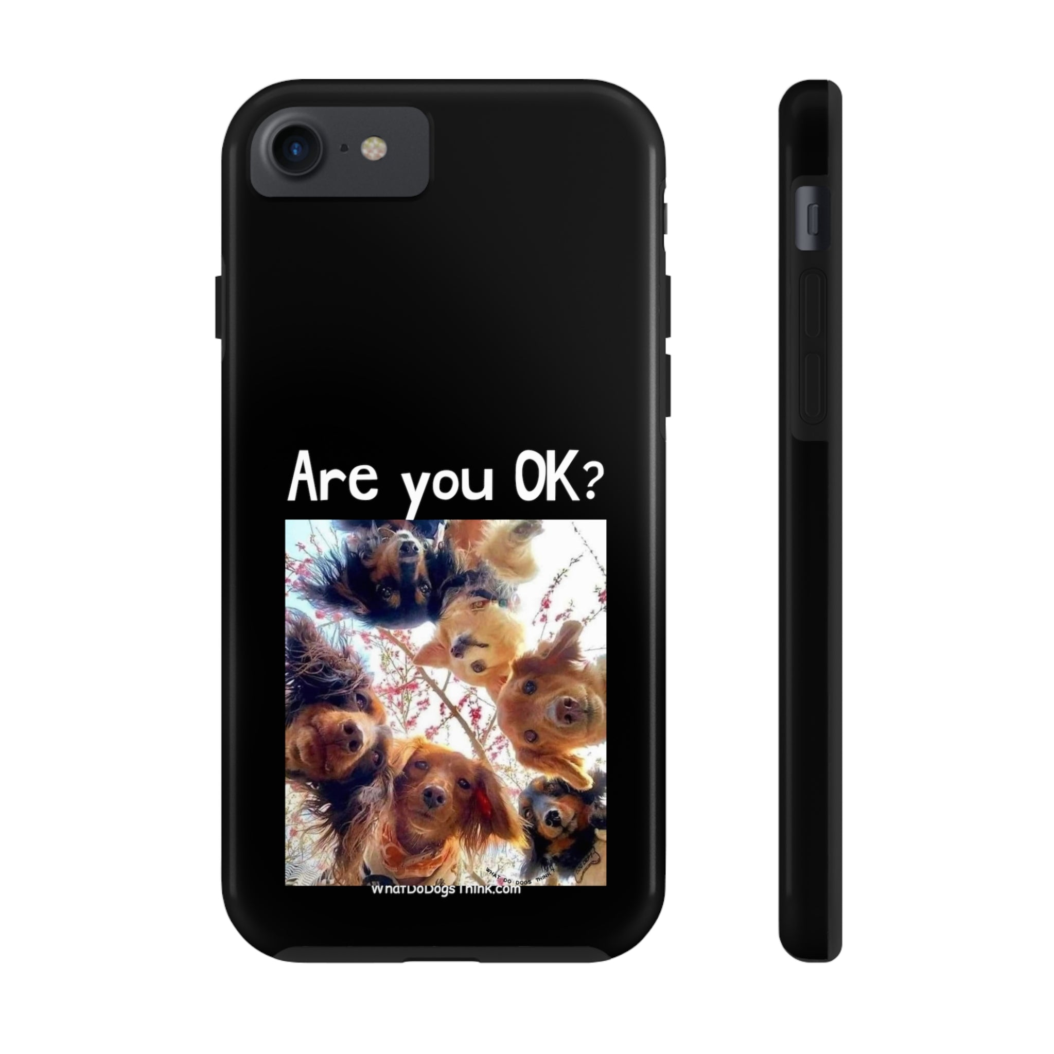 Are you OK? Black Tough Phone Cases