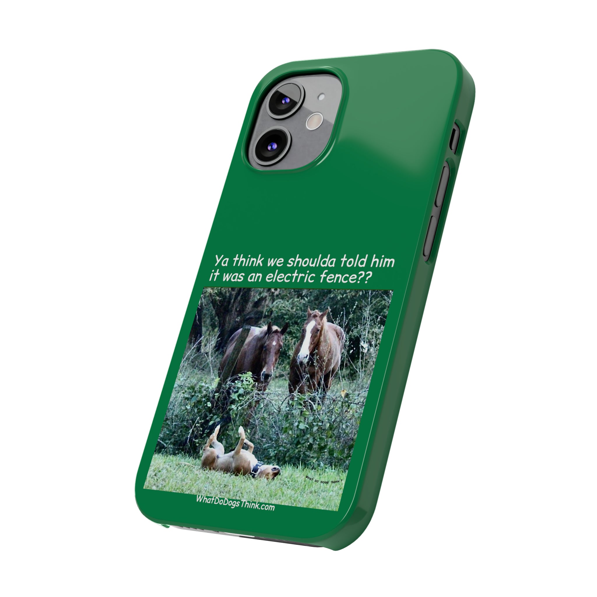 Electric Fence Green Slim Phone Case