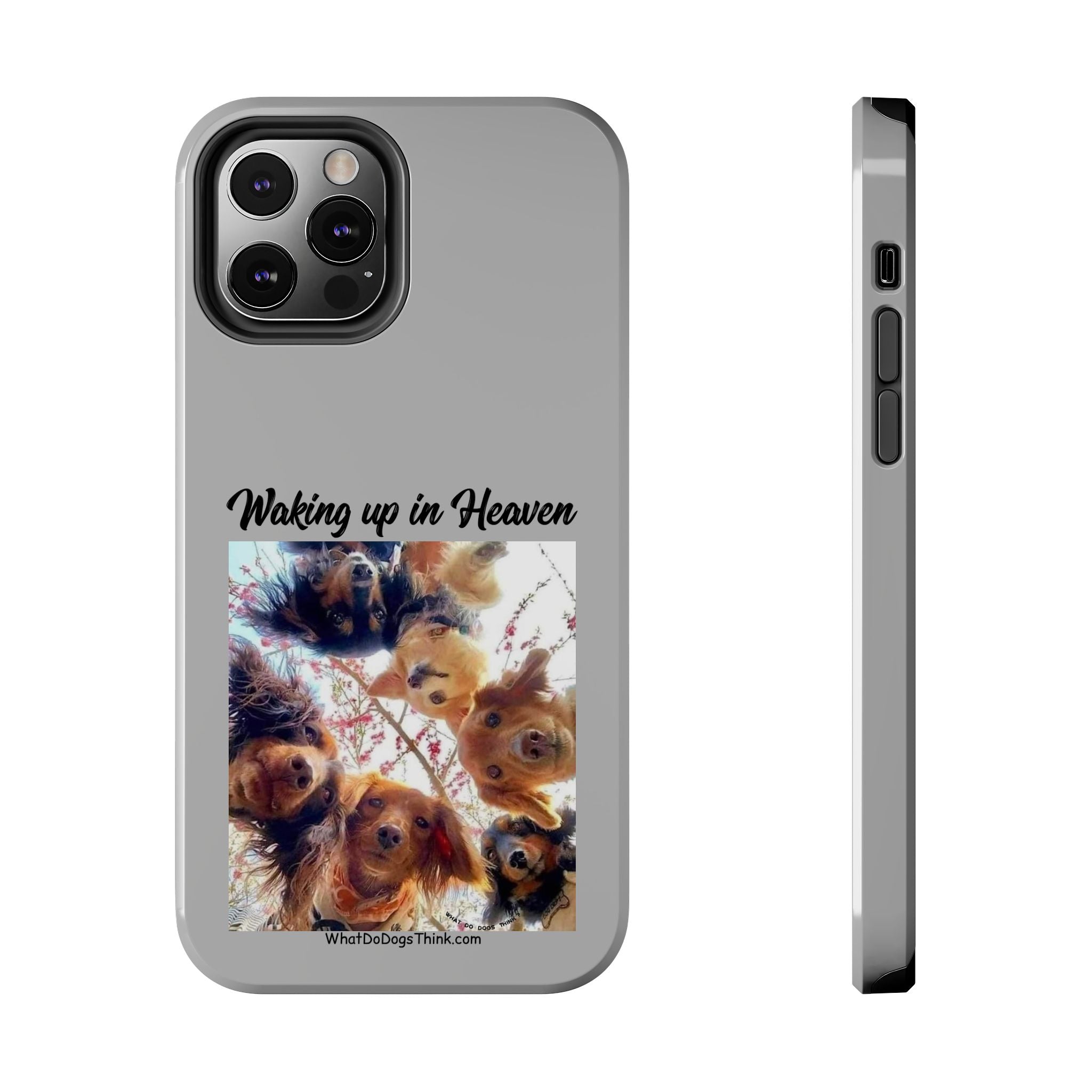 Waking Up in Heaven Grey Tough Phone Cases
