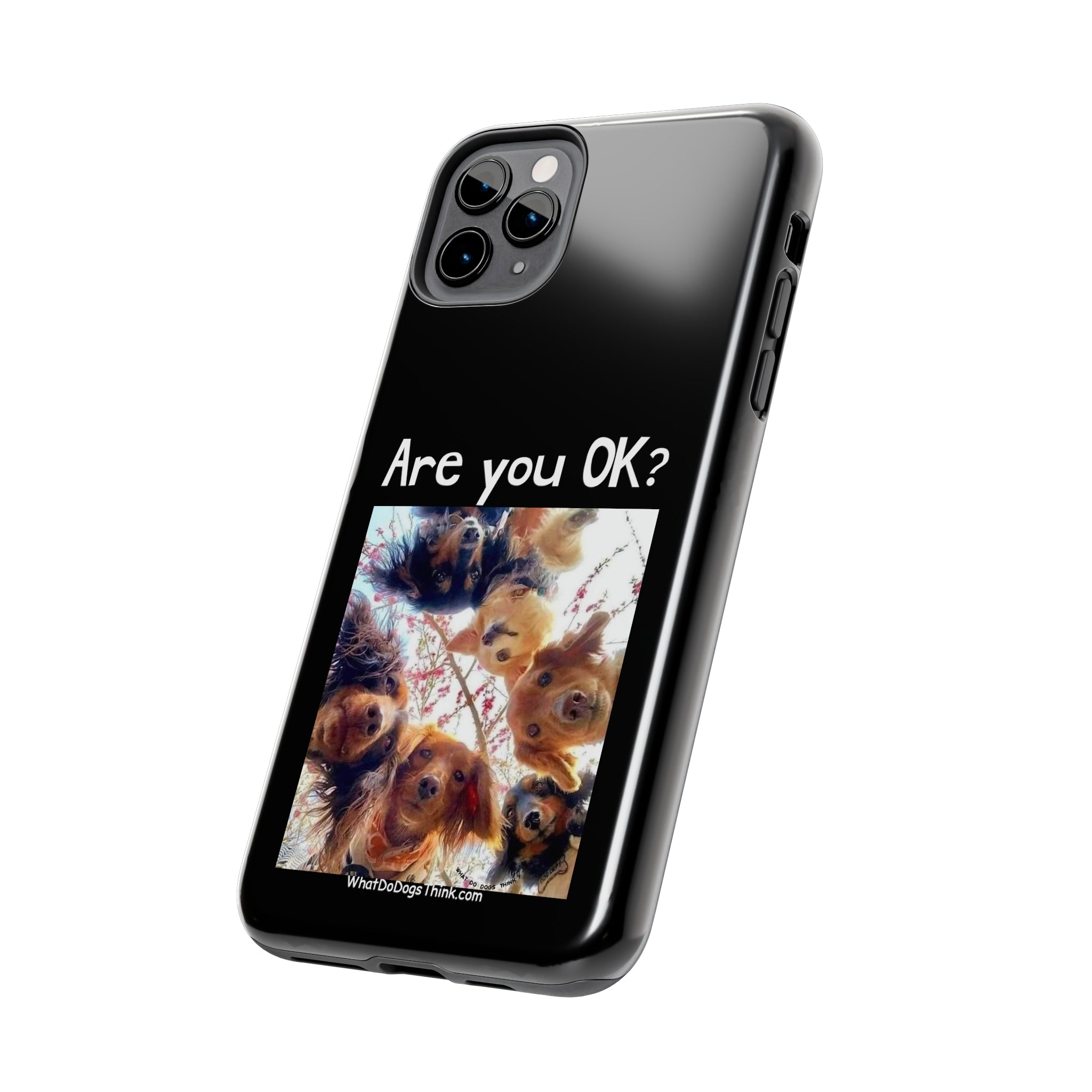 Are you OK? Black Tough Phone Cases
