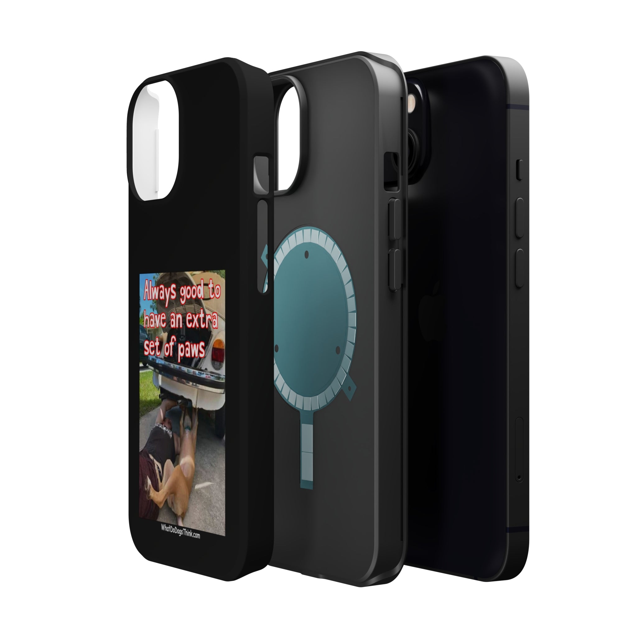 Extra Paw Black MagSafe Tough Cases
