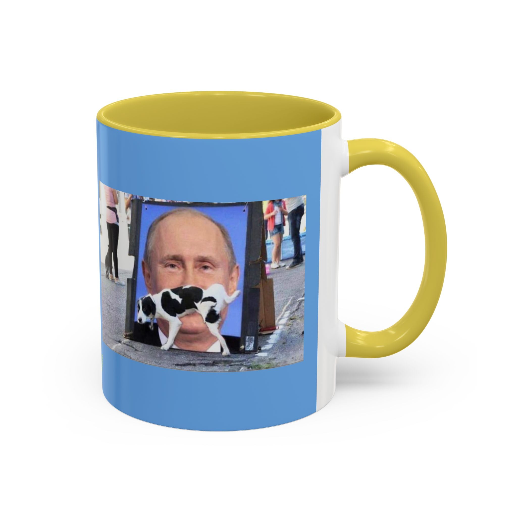 Piss on Putin Blue Mug