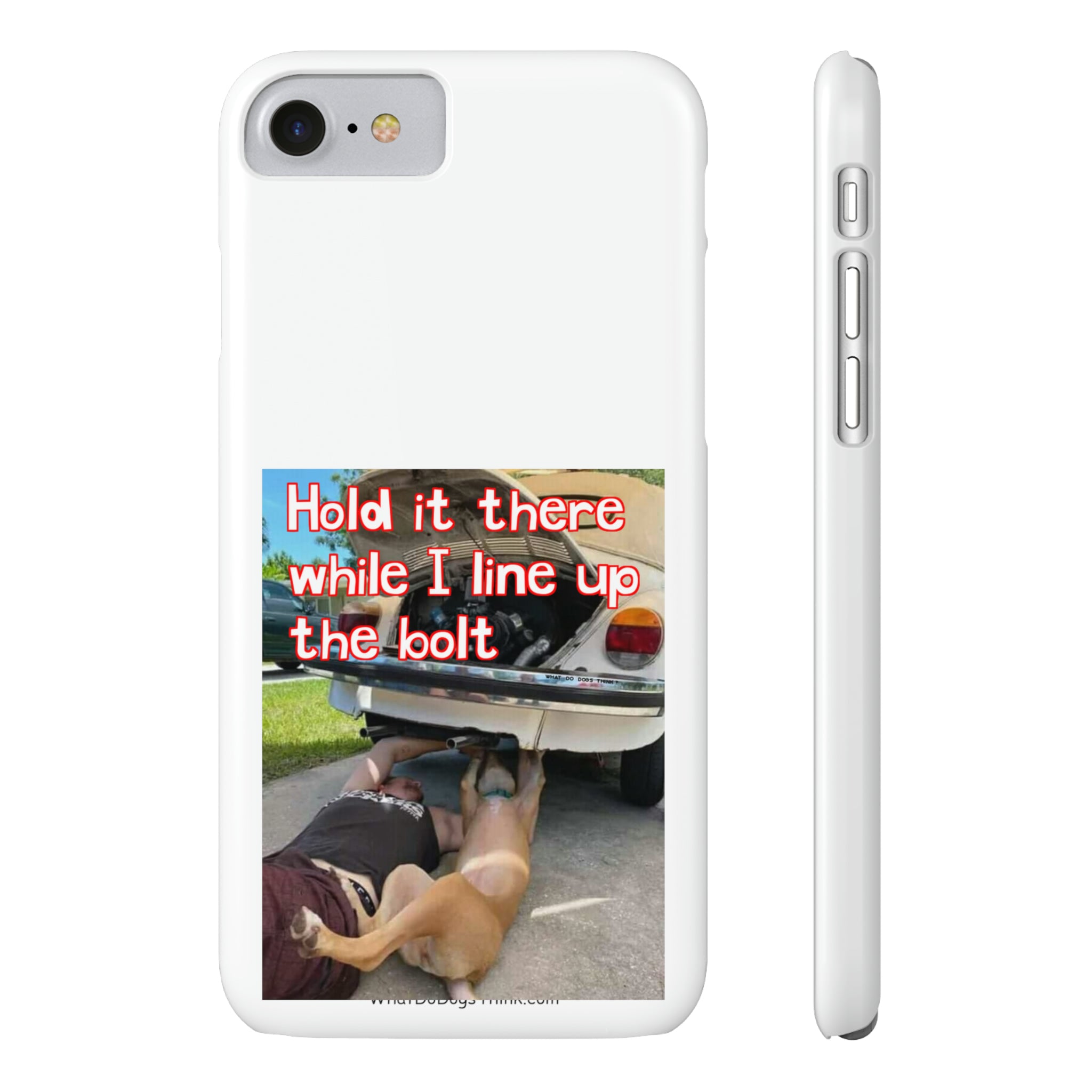 Hold It White Slim Phone Cases