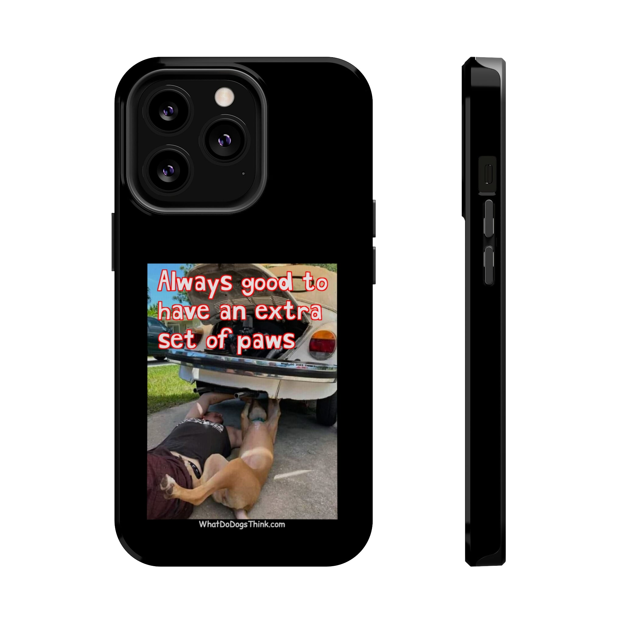 Extra Paw Black MagSafe Tough Cases