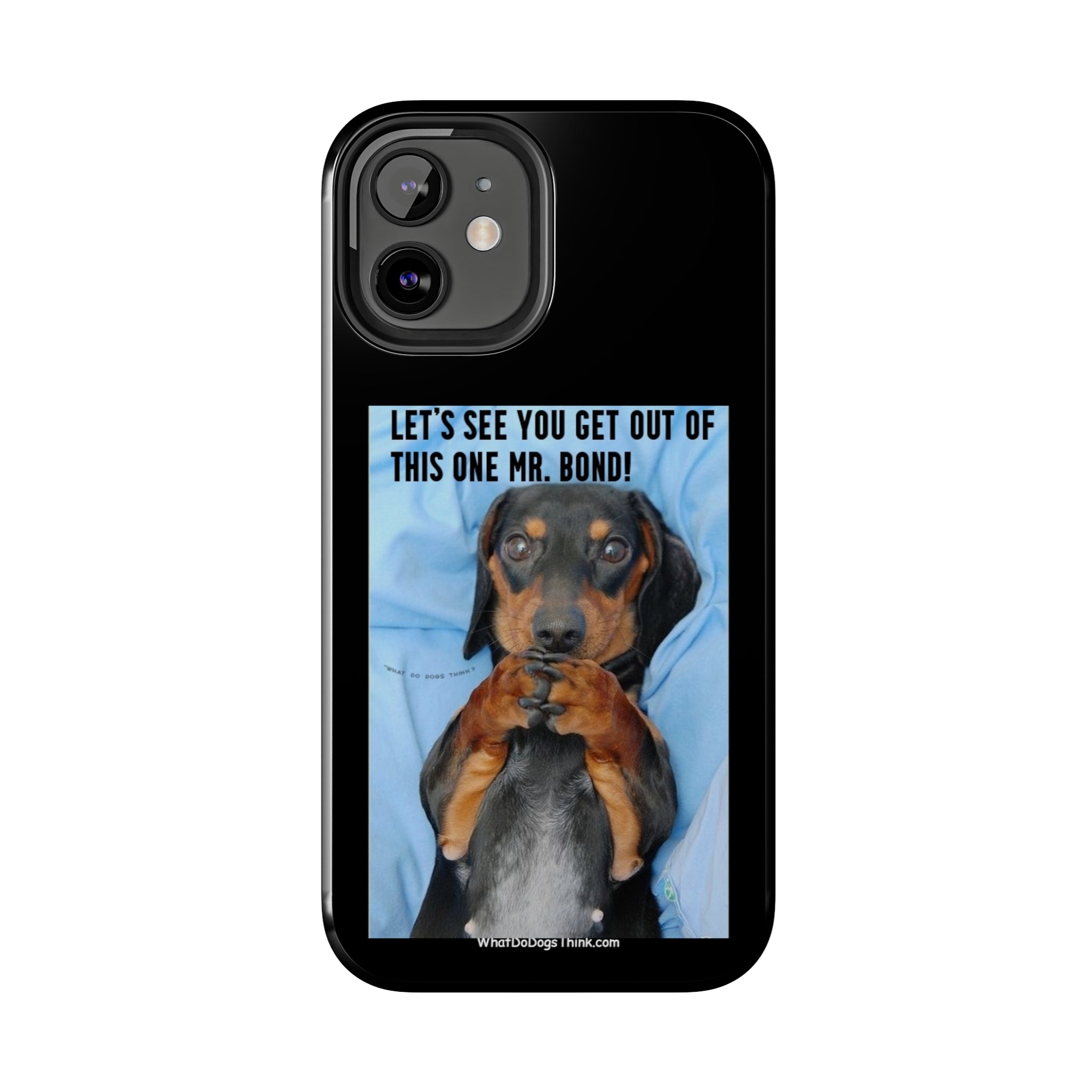 Mr Bond Black Tough Phone Cases