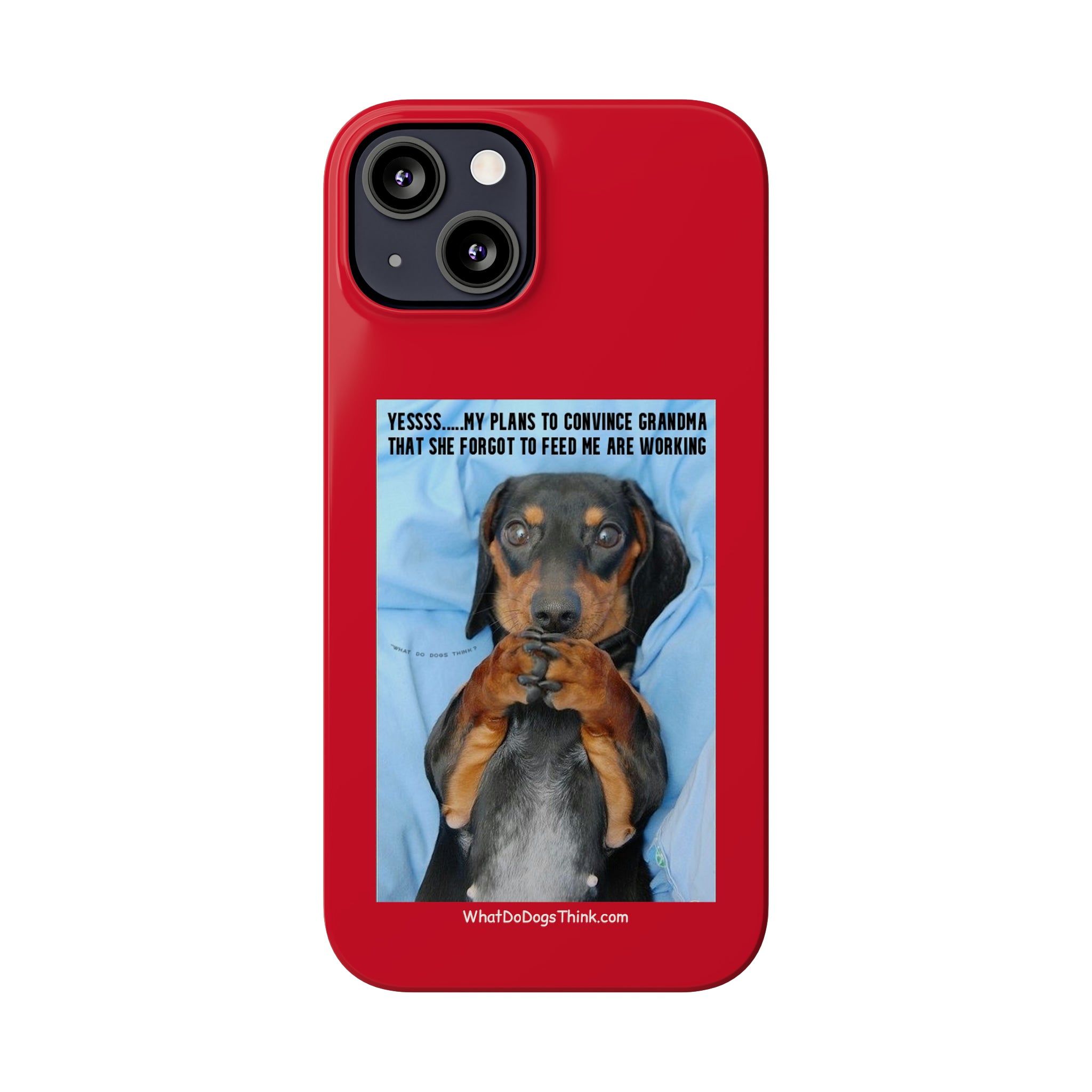 Grandma Red Slim Phone Cases