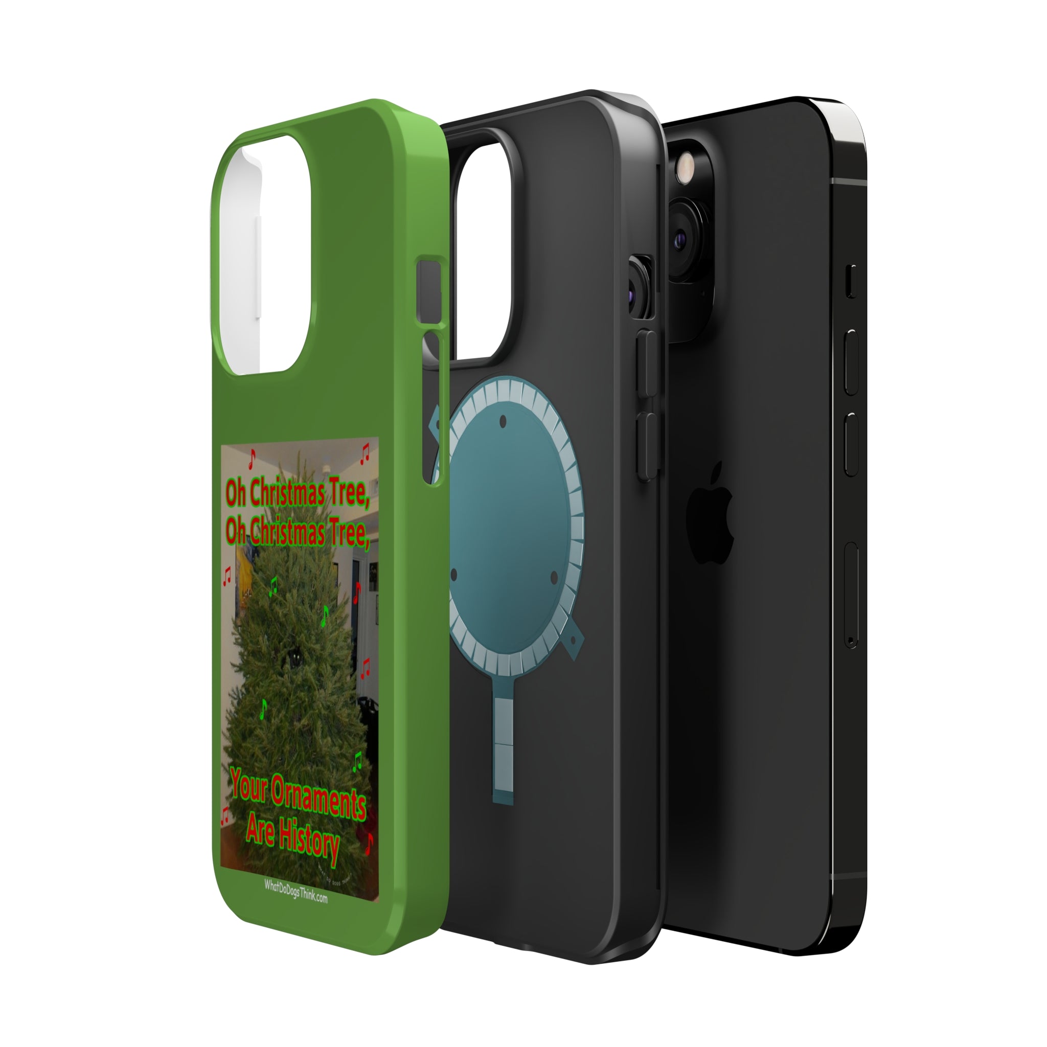 Christmas Tree Cat Green MagSafe Tough Case