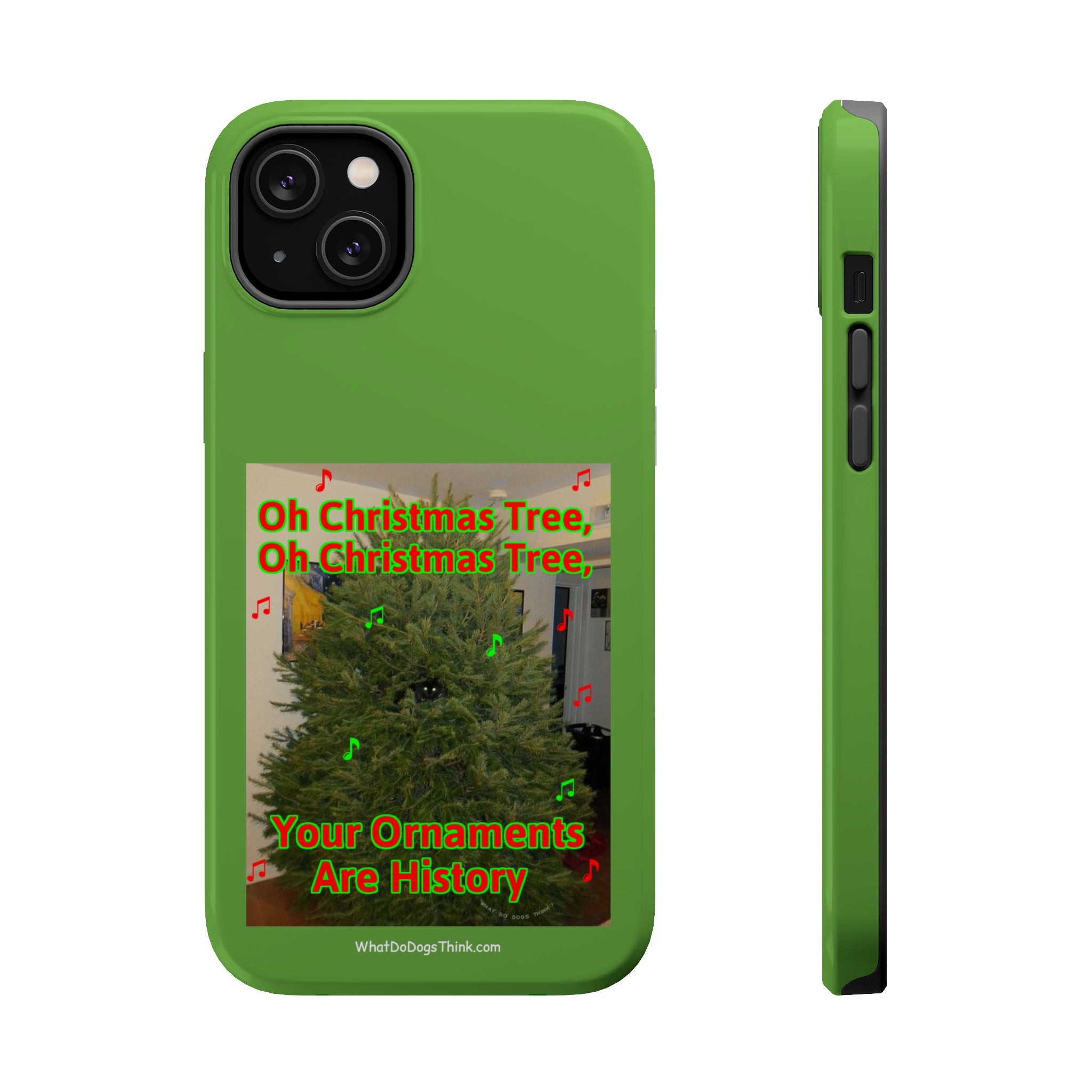 Christmas Tree Cat Green MagSafe Tough Case