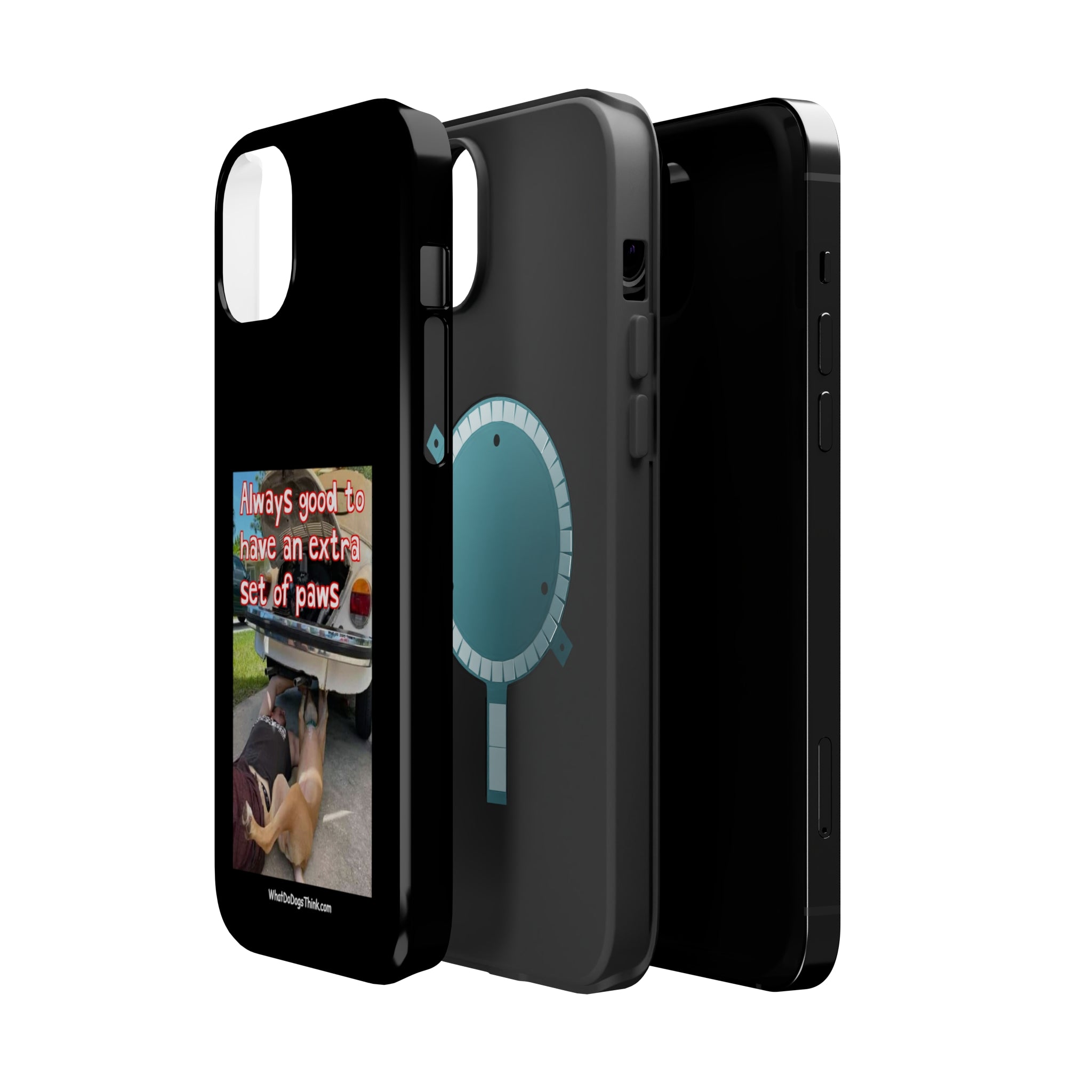 Extra Paw Black MagSafe Tough Cases