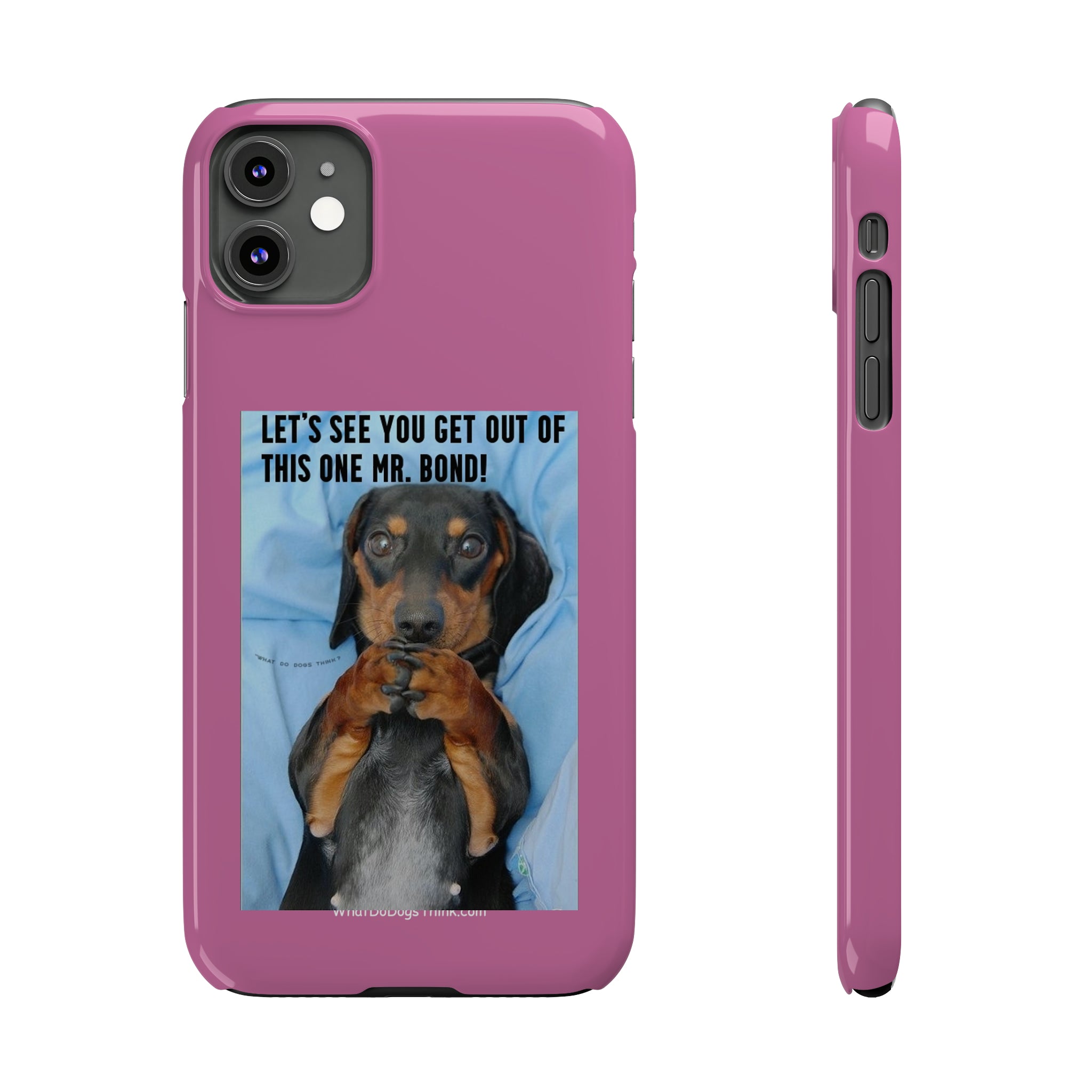 Mr. Bond Pink Slim Phone Cases